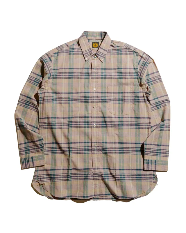Warehouse Lot. JG-16 The King of Madras Shirt Salmon sold by Lost & Found