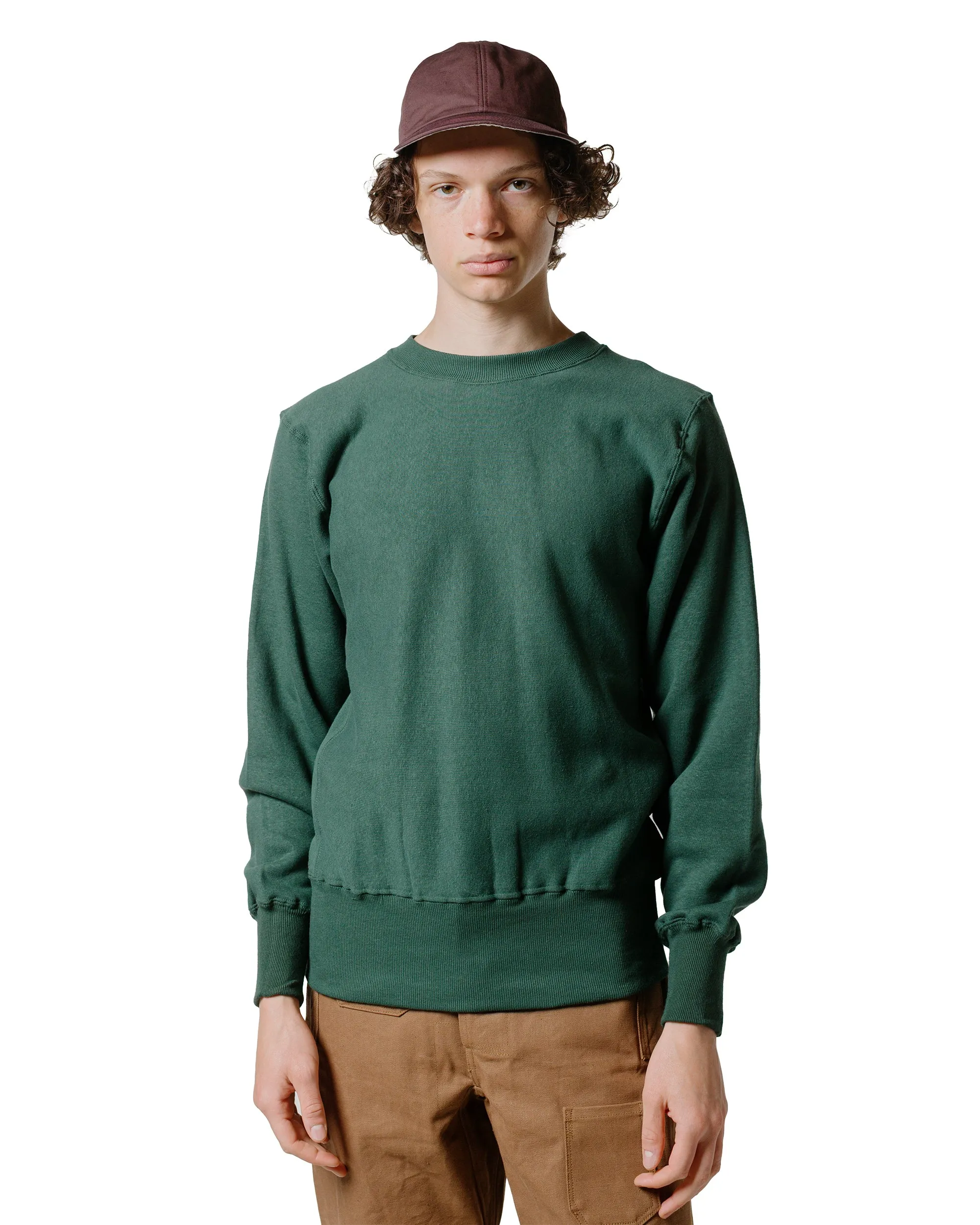 Warehouse Lot. JG-CS18 RW Crewneck No Print Dark Green sold by Lost & Found product image thumbnail 2