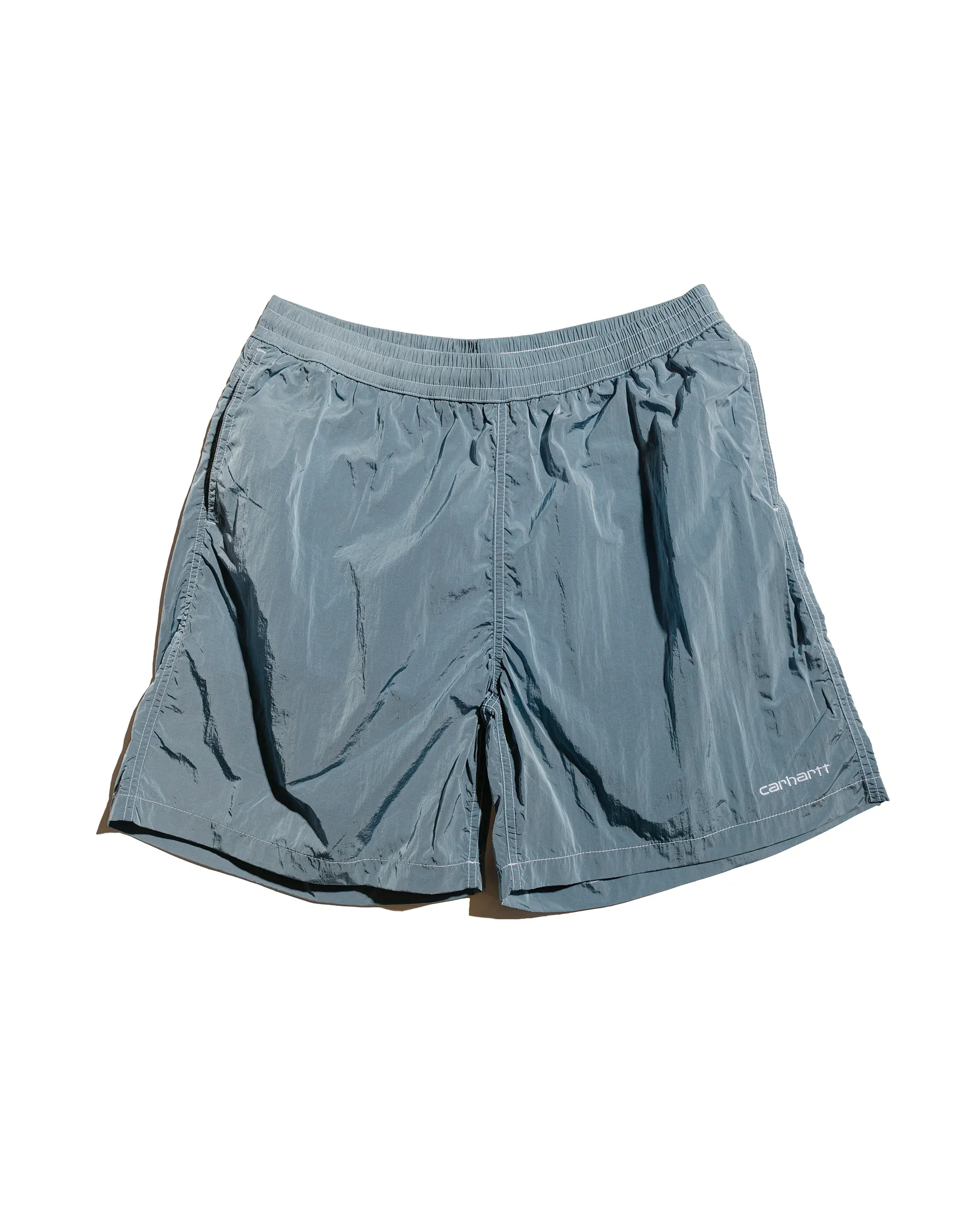 Carhartt W.I.P. Canby Swim Trunk Clay Blue/White sold by Lost & Found