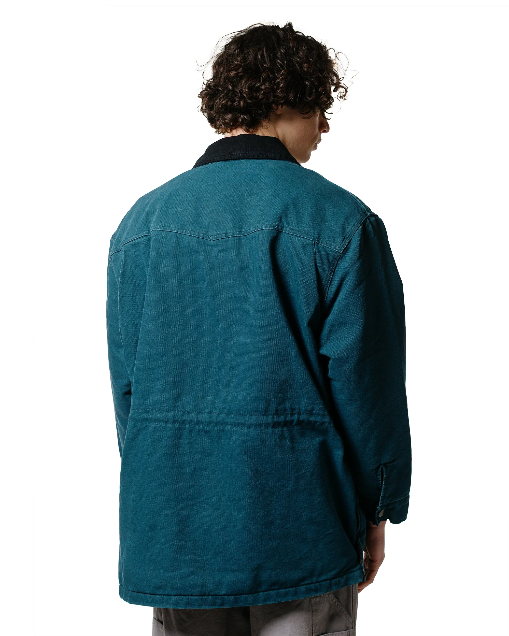 Carhartt W.I.P. OG Santa Fe Coat Deep Lagoon/Black Stone Canvas sold by Lost & Found product image thumbnail 3