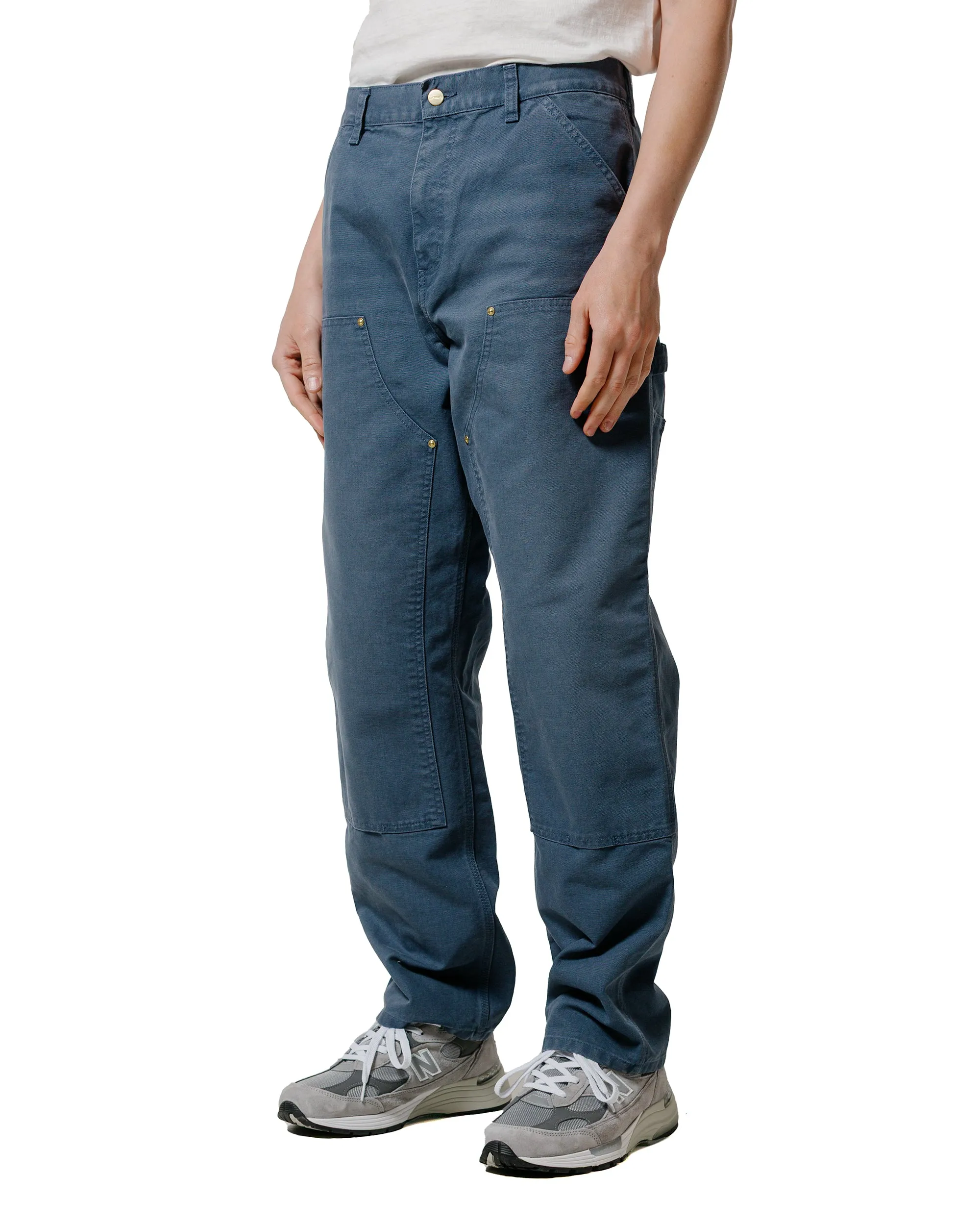 Carhartt W.I.P. Double Knee Pant Canvas Dusky Blue Stone Canvas sold by Lost & Found product image thumbnail 2
