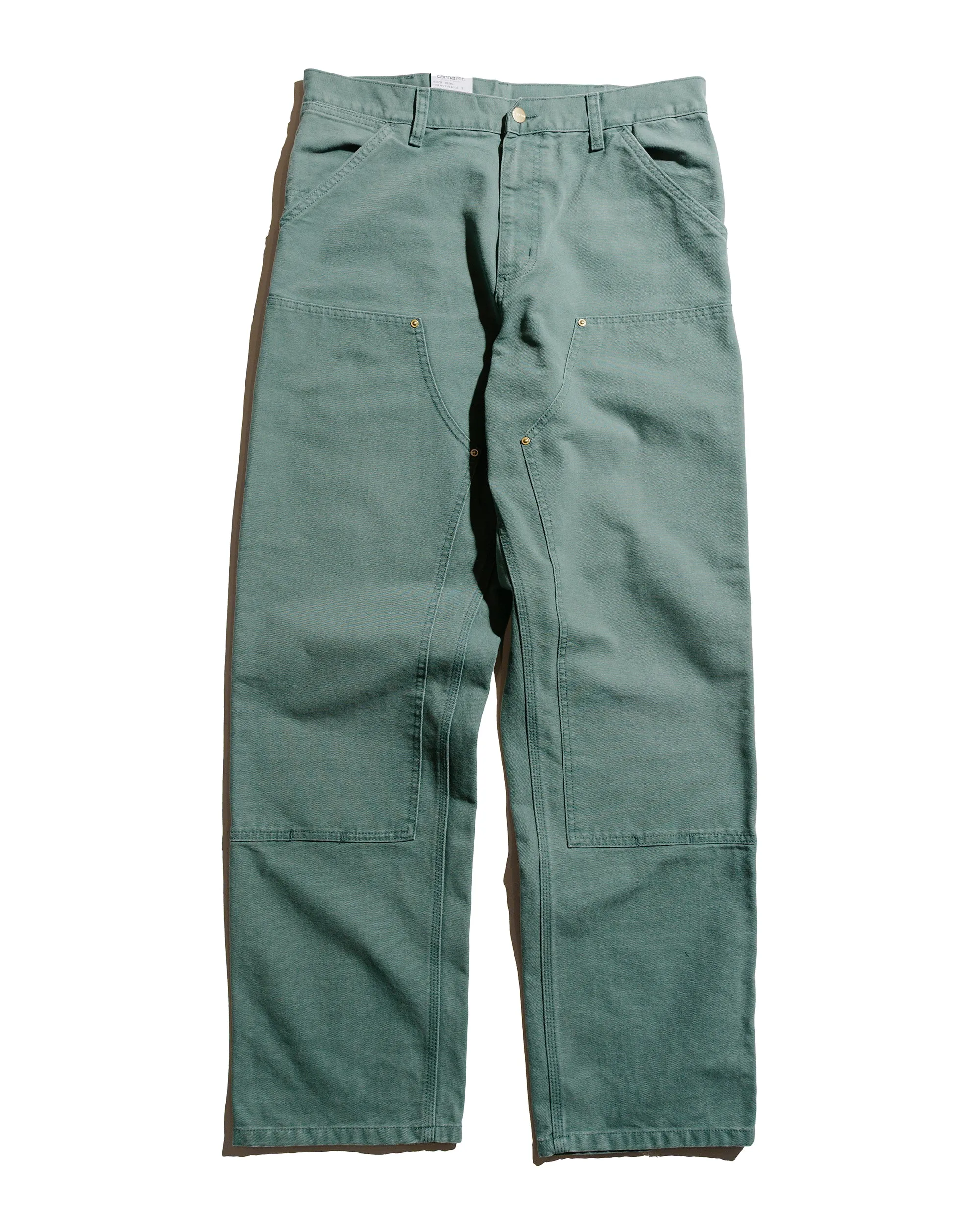 Carhartt W.I.P. Double Knee Pant Canvas Silver Pine Stone Canvas sold by Lost & Found