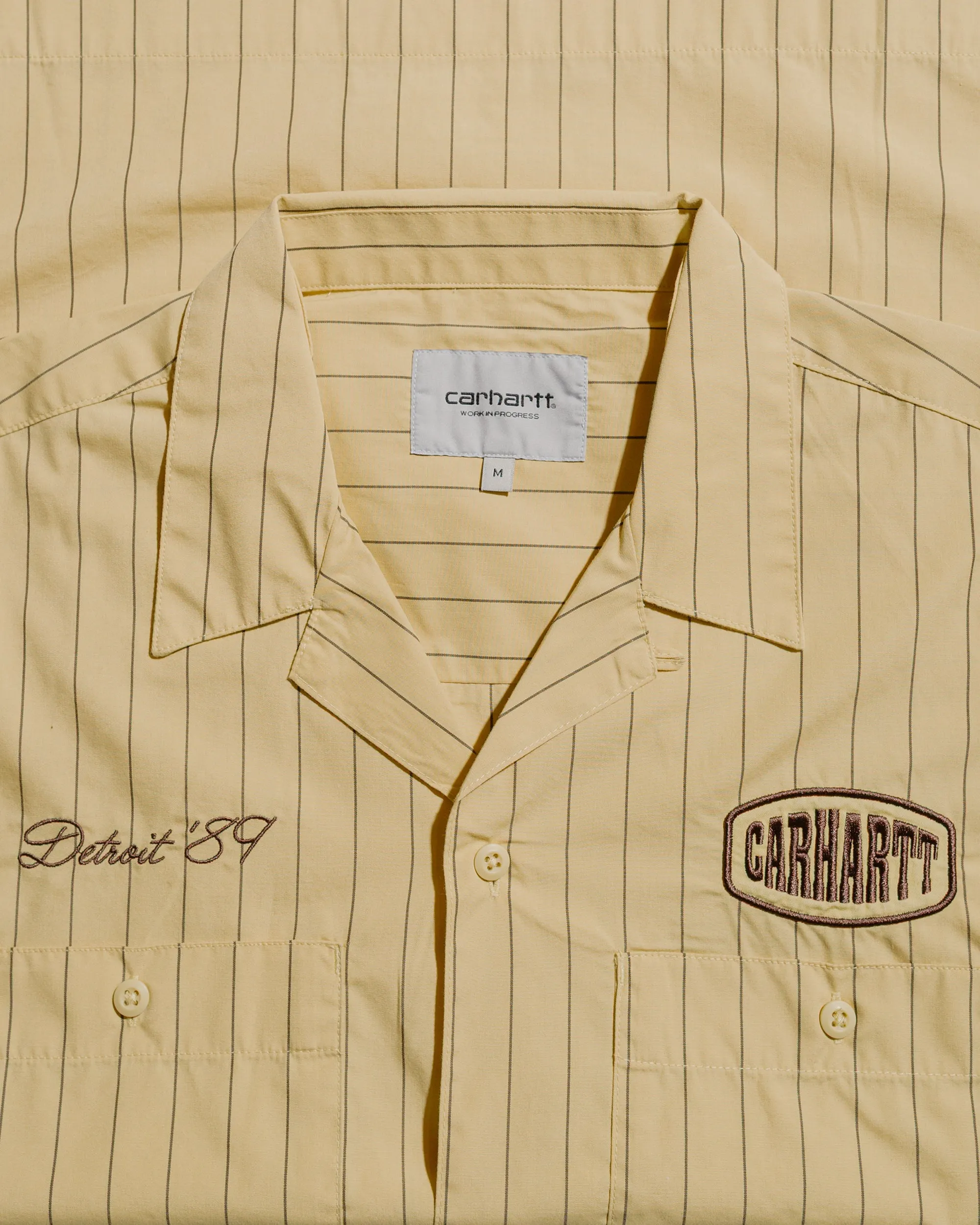 Carhartt W.I.P. S/S Hendry Shirt Straw/Liberica Seaton Stripe sold by Lost & Found product image thumbnail 5
