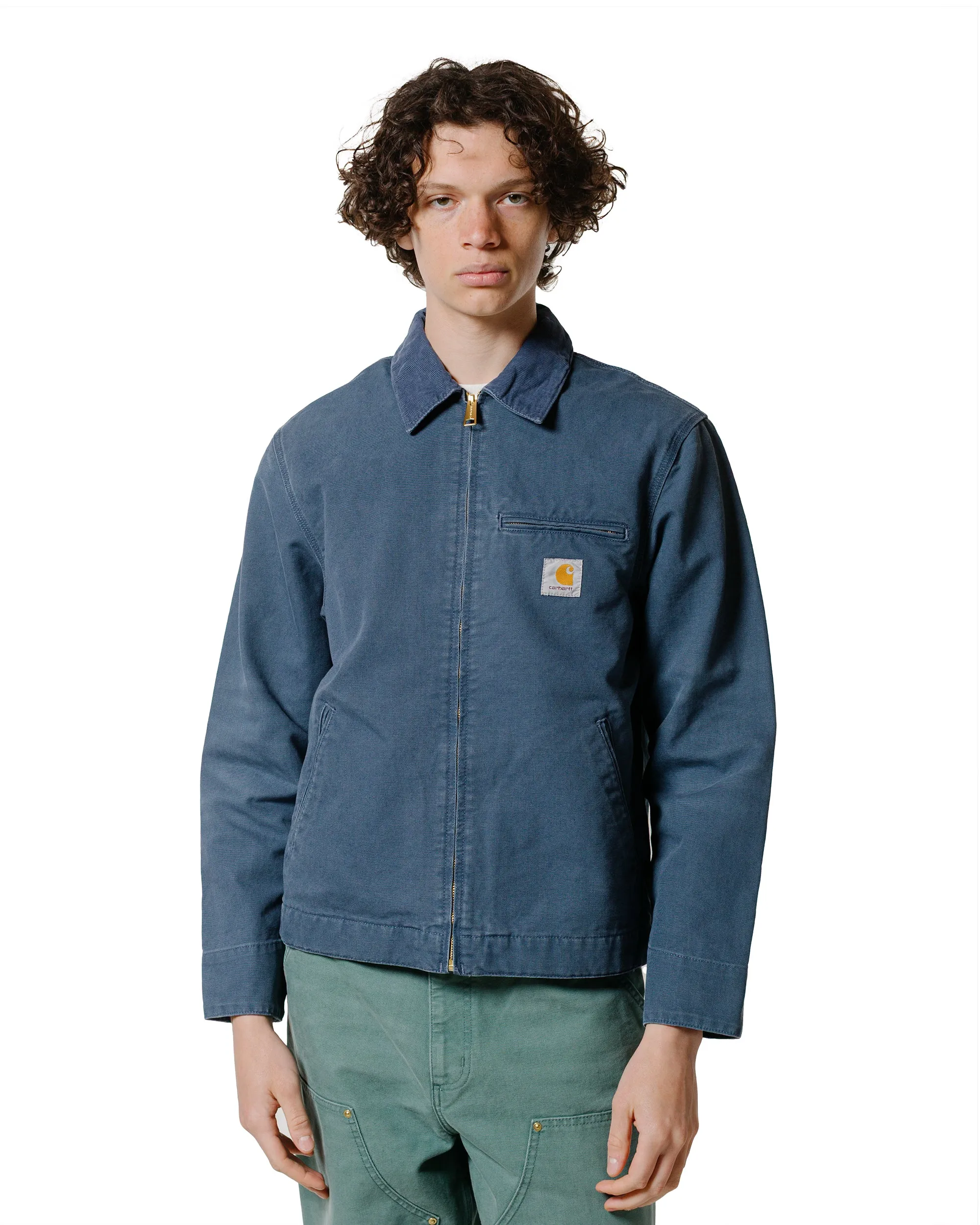 Carhartt W.I.P. Detroit Jacket Dusky Blue Stone Canvas sold by Lost & Found product image thumbnail 2