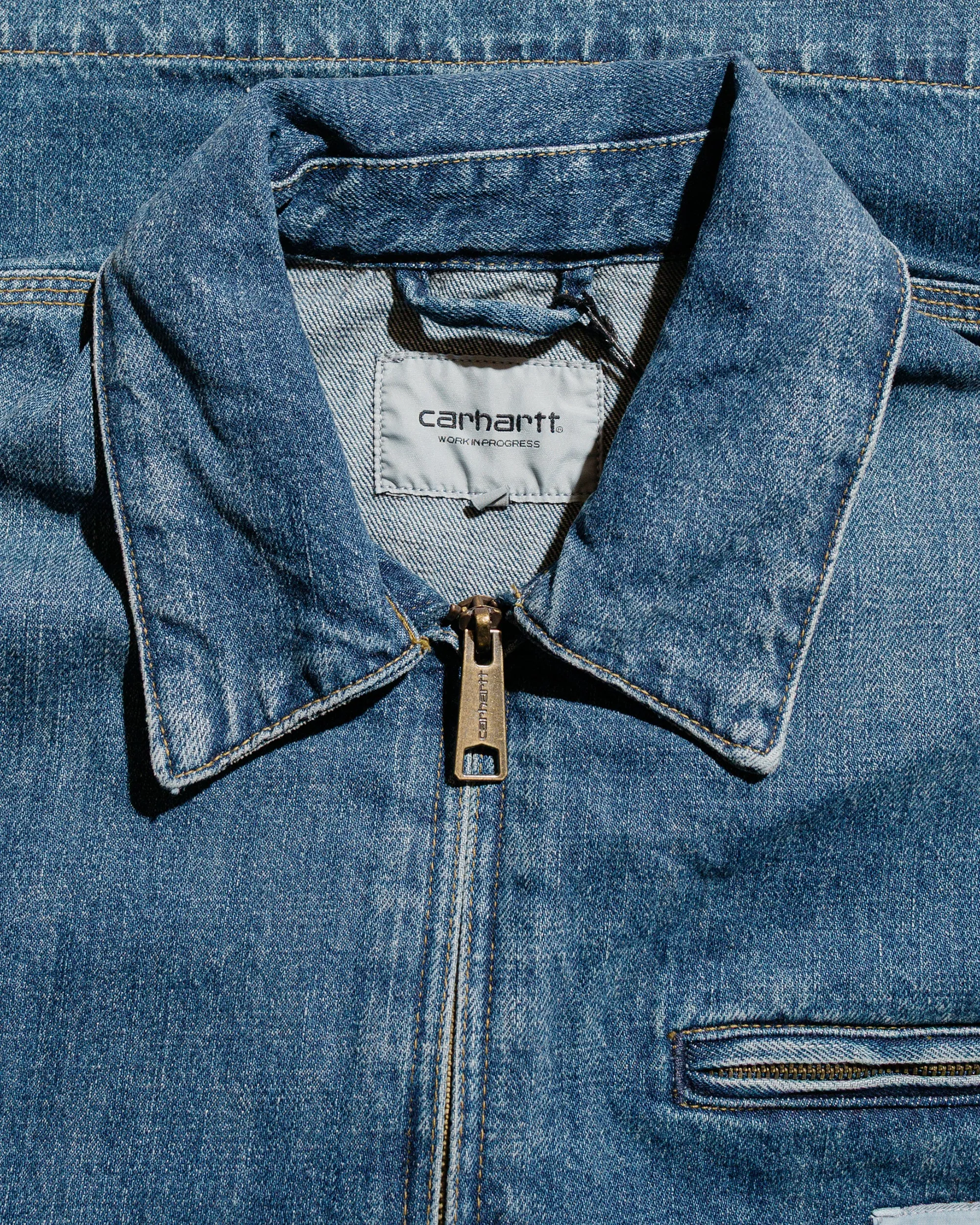 Carhartt W.I.P. OG Detroit Jacket Camano Denim Blue Dark Used Wash sold by Lost & Found product image thumbnail 5