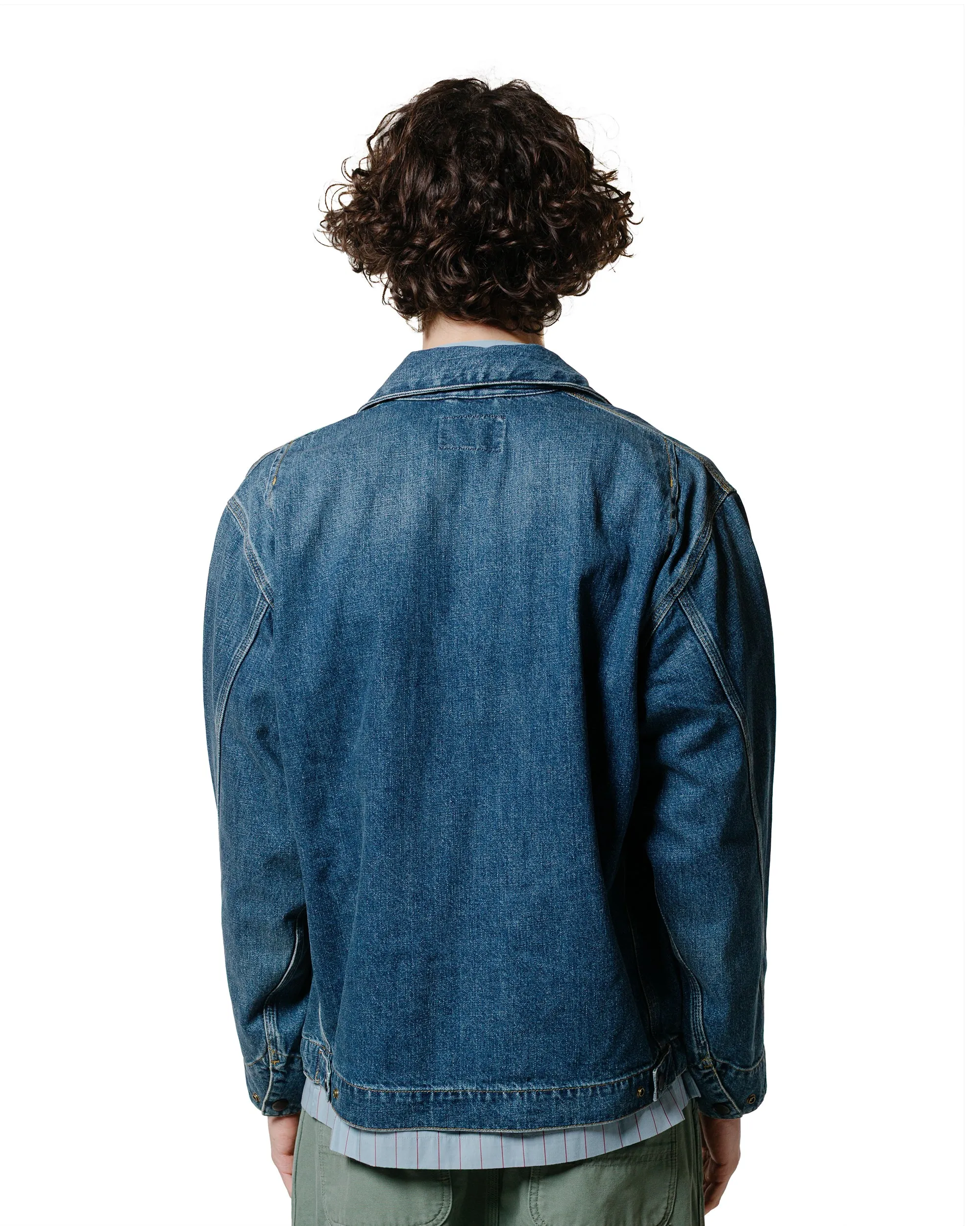 Carhartt W.I.P. OG Detroit Jacket Camano Denim Blue Dark Used Wash sold by Lost & Found product image thumbnail 3