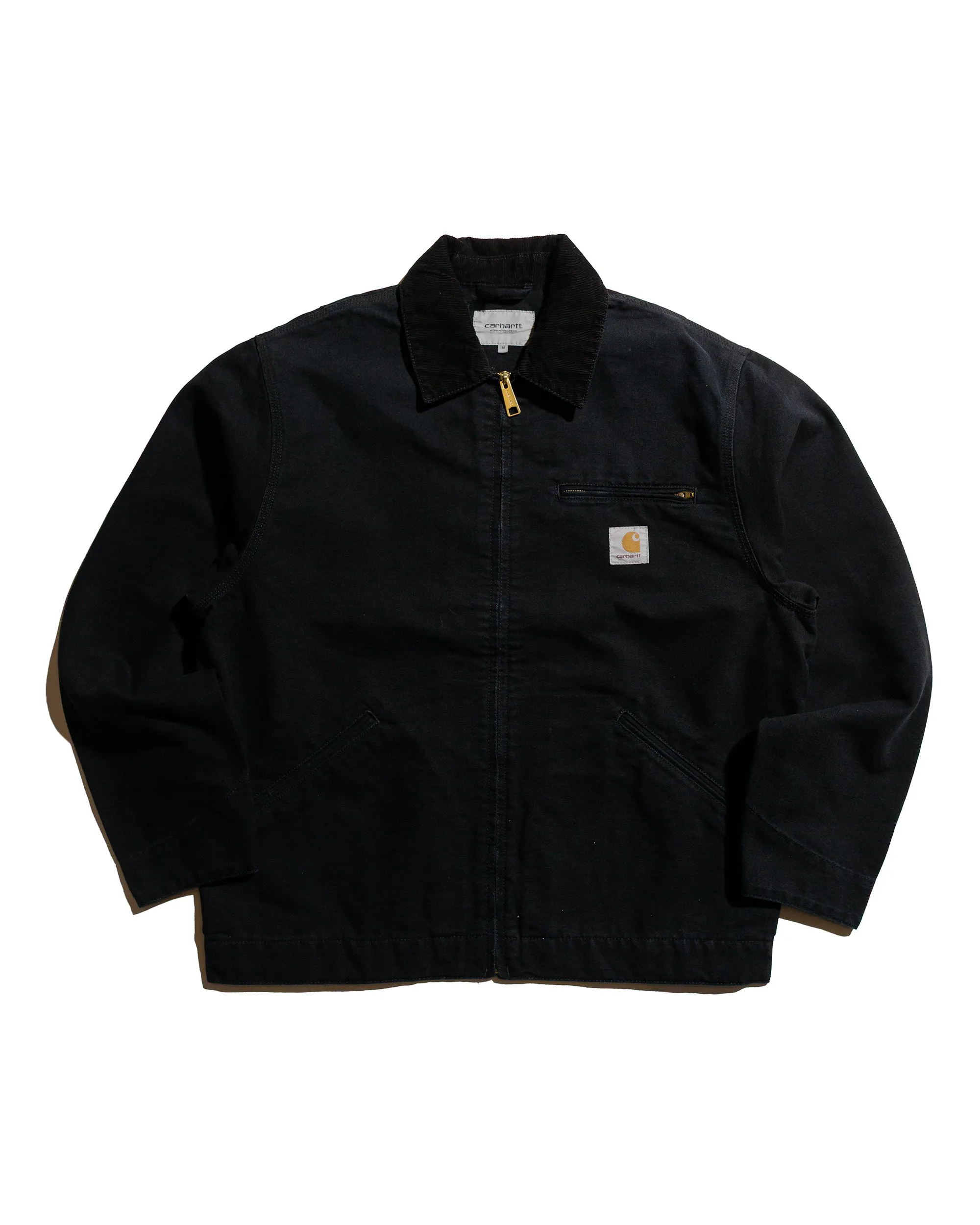 Carhartt W.I.P. OG Detroit Jacket Black/Black Aged Canvas sold by Lost & Found