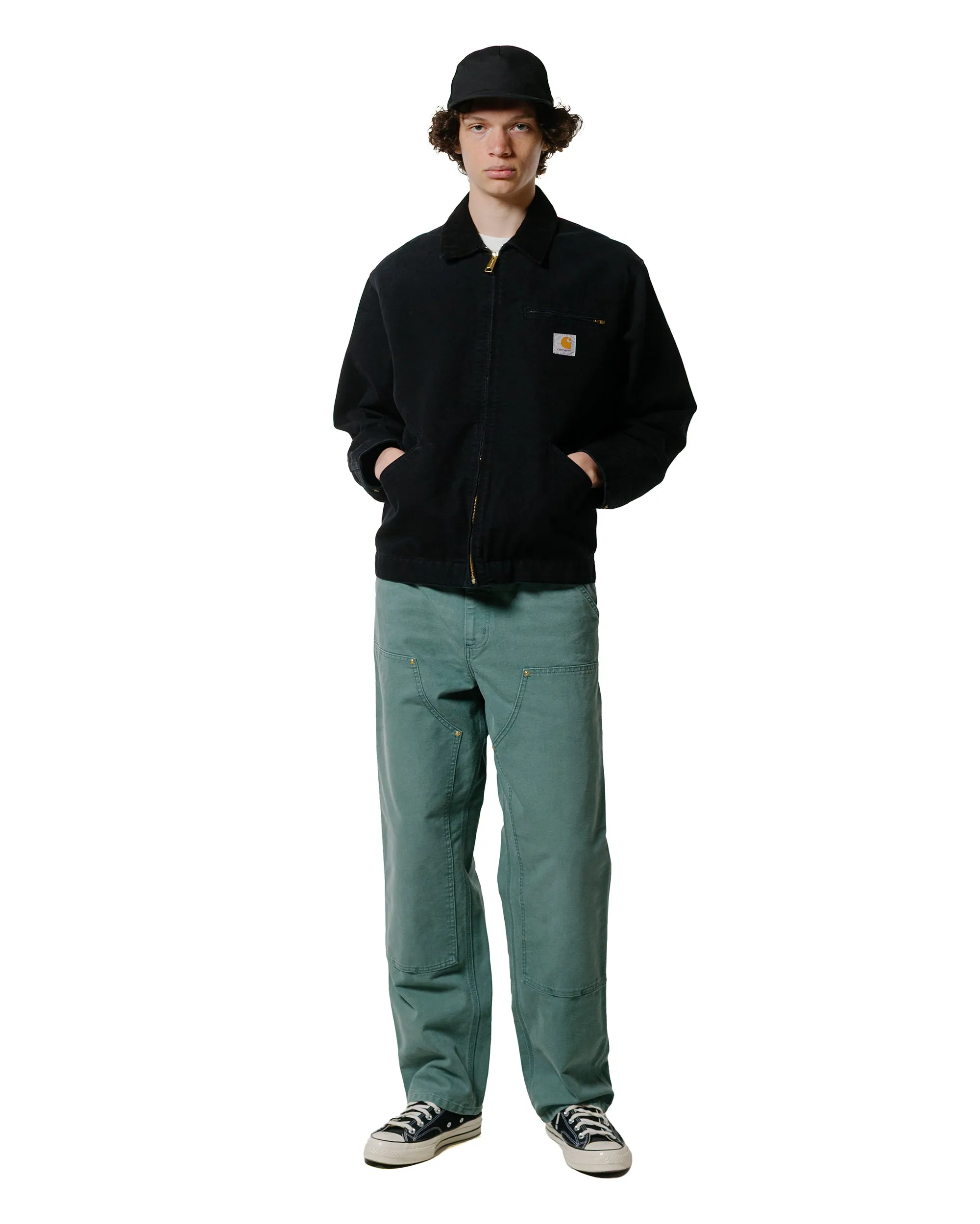 Carhartt W.I.P. OG Detroit Jacket Black/Black Aged Canvas sold by Lost & Found product image thumbnail 4