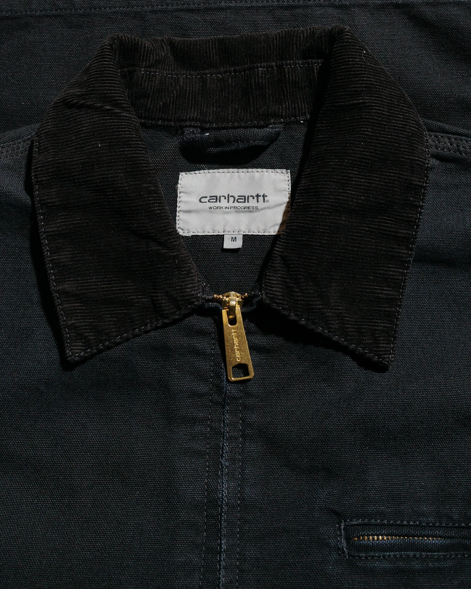 Carhartt W.I.P. OG Detroit Jacket Black/Black Aged Canvas sold by Lost & Found product image thumbnail 5