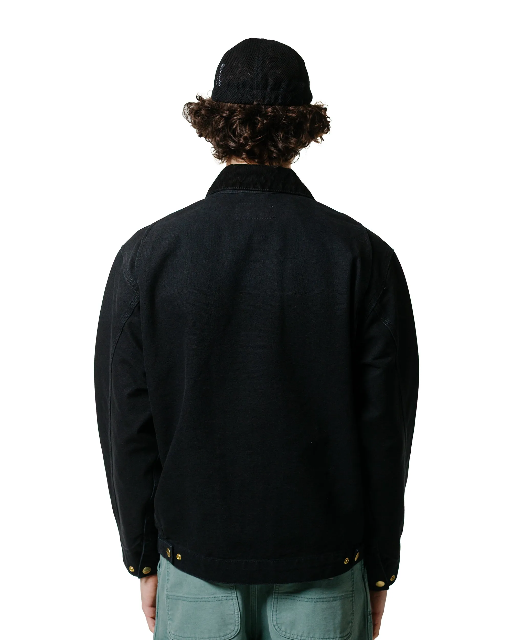 Carhartt W.I.P. OG Detroit Jacket Black/Black Aged Canvas sold by Lost & Found product image thumbnail 3