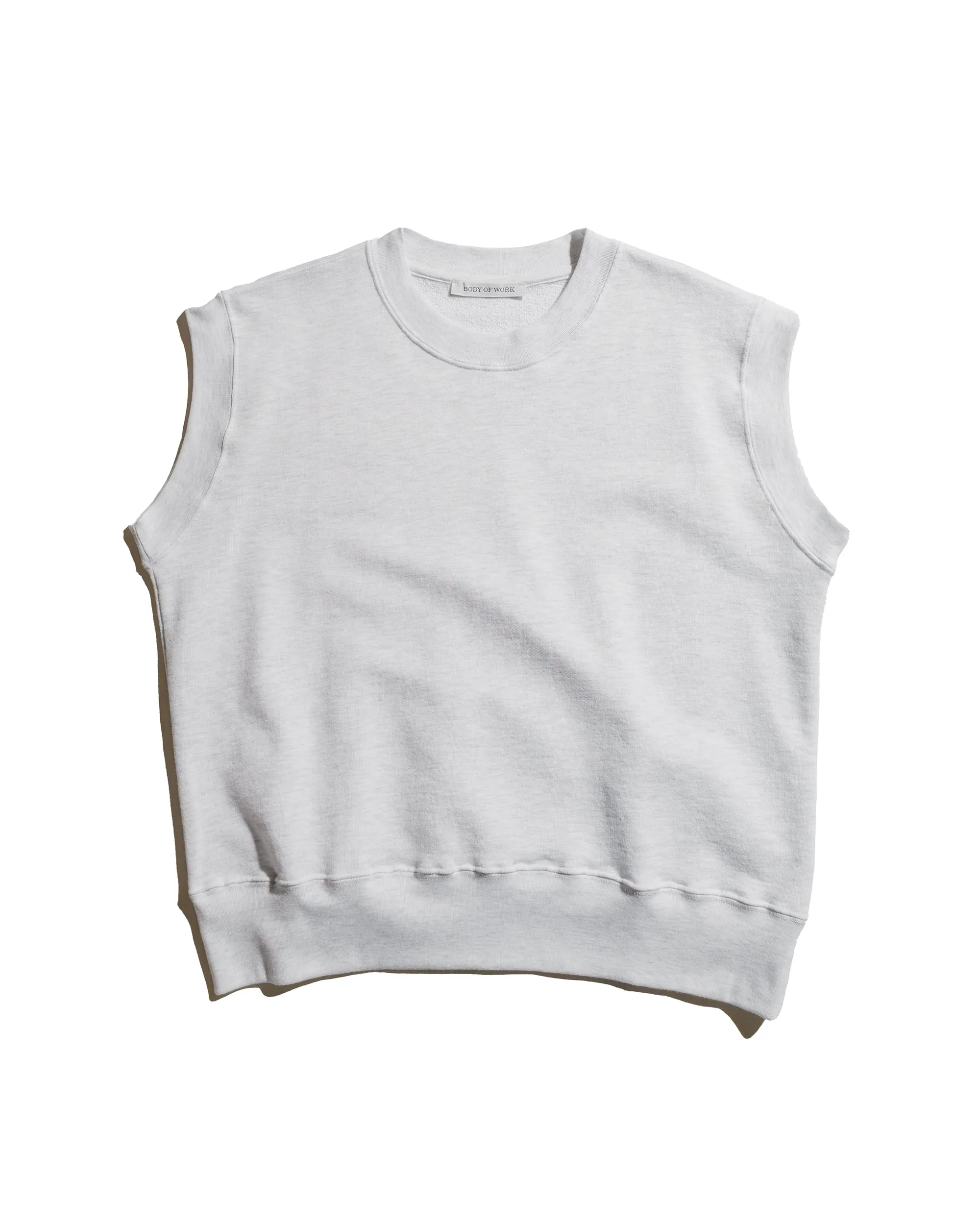 Body of Work Nettle Vest Dove Grey sold by Lost & Found