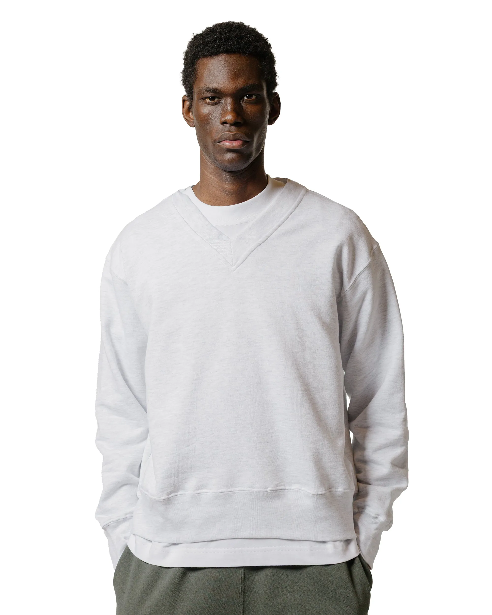 Body of Work Juniper V-Neck Sweatshirt Dove Grey sold by Lost & Found product image thumbnail 2