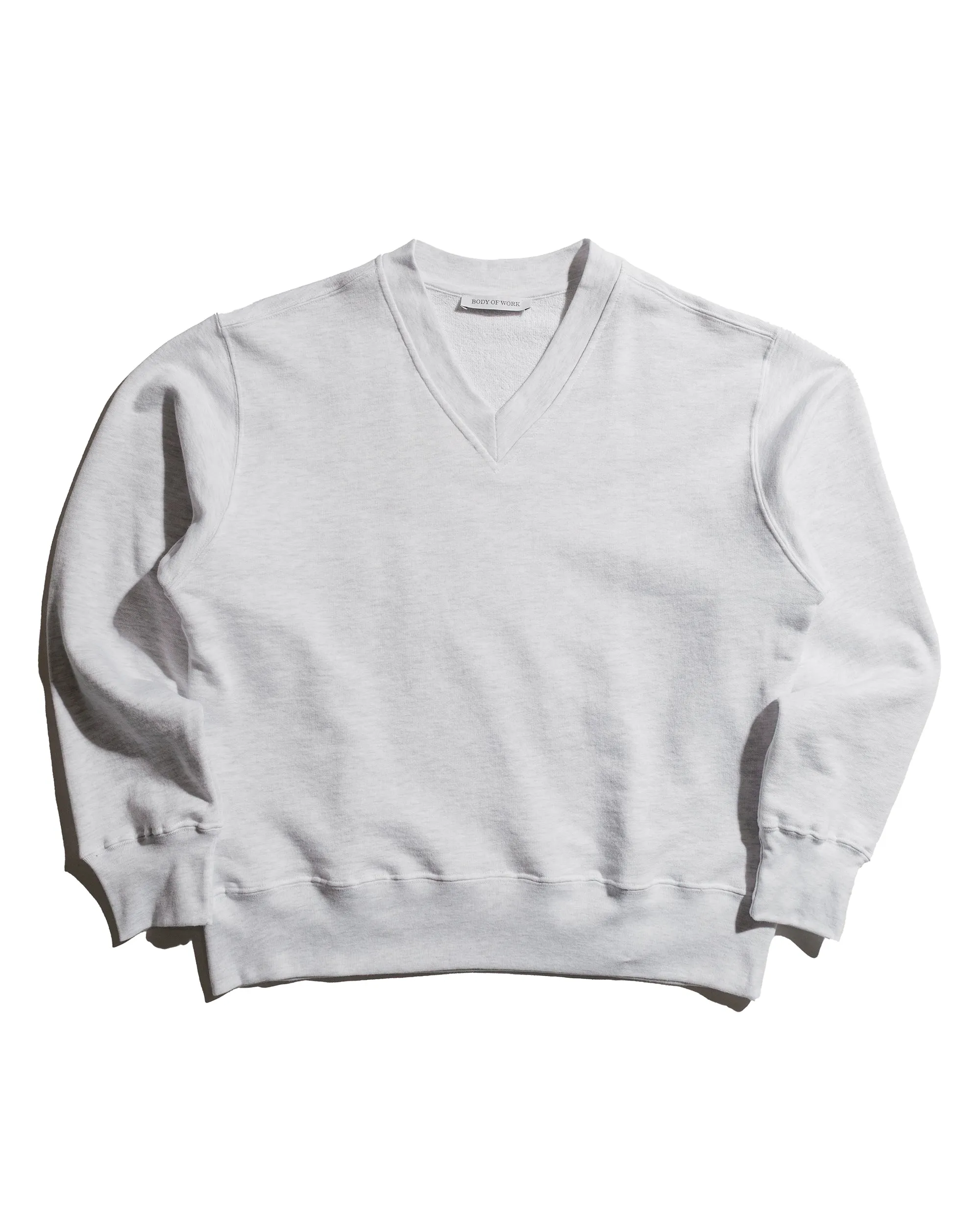 Body of Work Juniper V-Neck Sweatshirt Dove Grey sold by Lost & Found