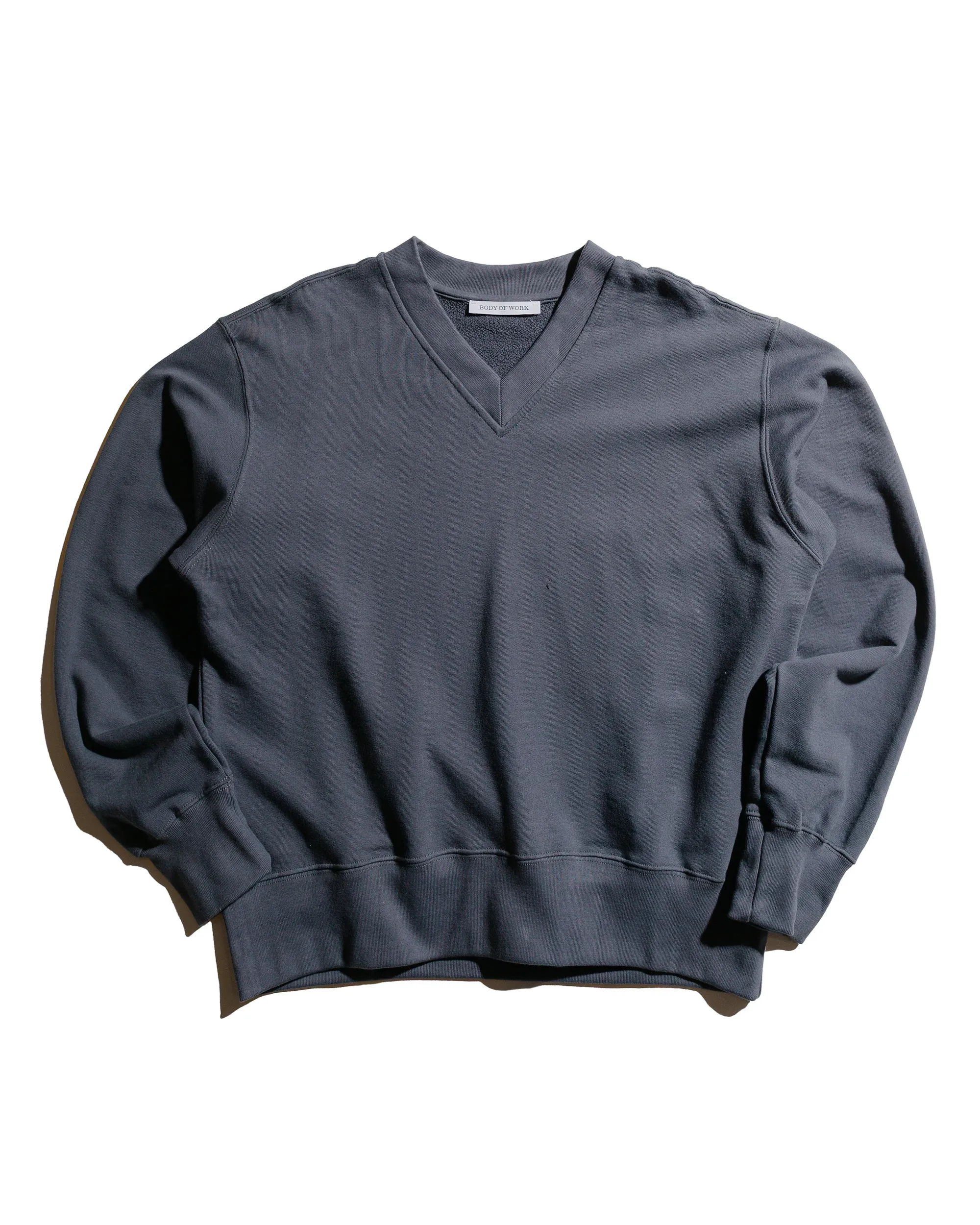 Body of Work Juniper V-Neck Sweatshirt Pond Blue sold by Lost & Found