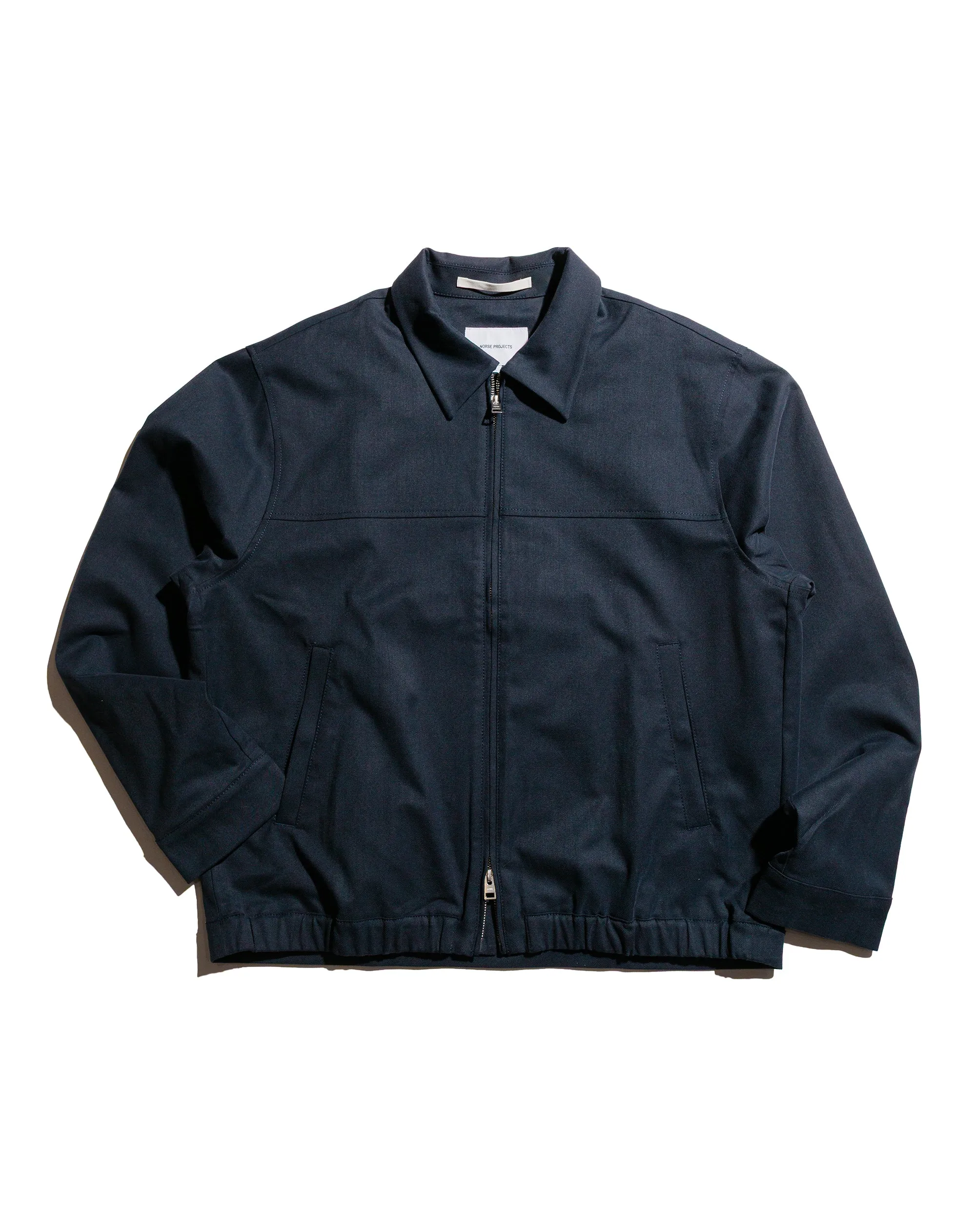 Norse Projects Marcus Cotton Wool Twill Jacket Dark Navy sold by Lost & Found