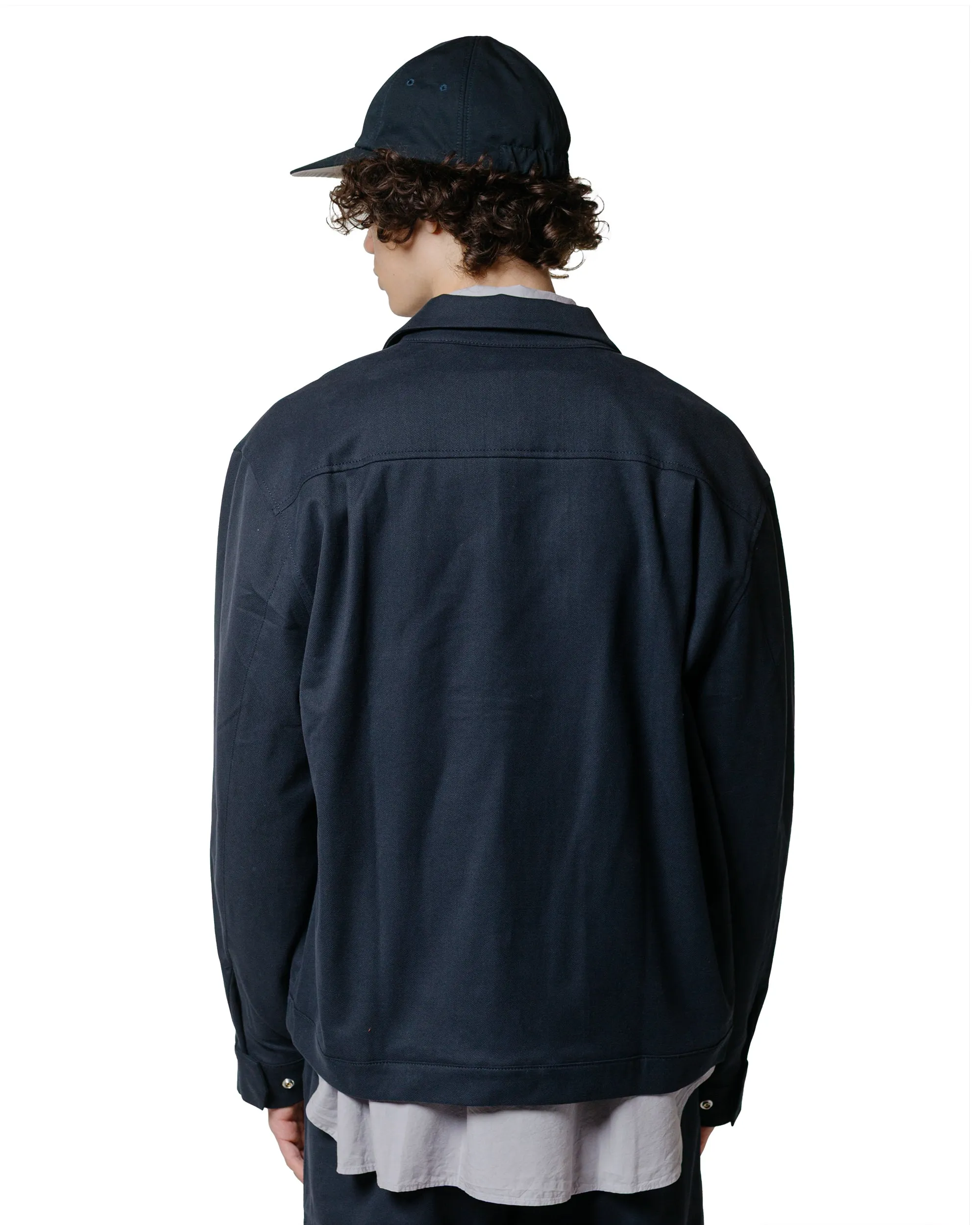 Norse Projects Marcus Cotton Wool Twill Jacket Dark Navy sold by Lost & Found product image thumbnail 3