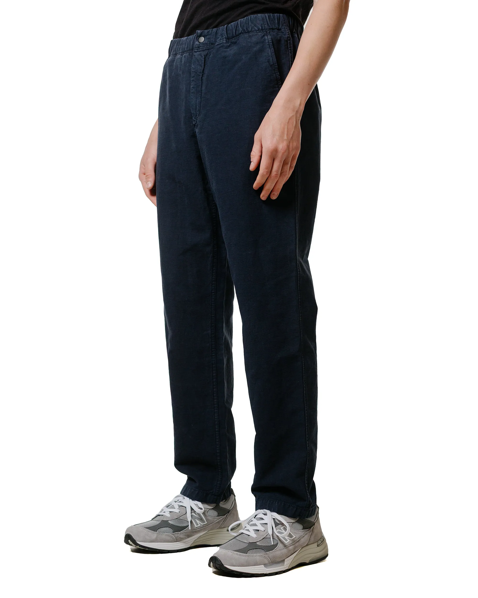 Norse Projects Ezra Relaxed Cotton Linen Trouser Dark Navy sold by Lost & Found product image thumbnail 2