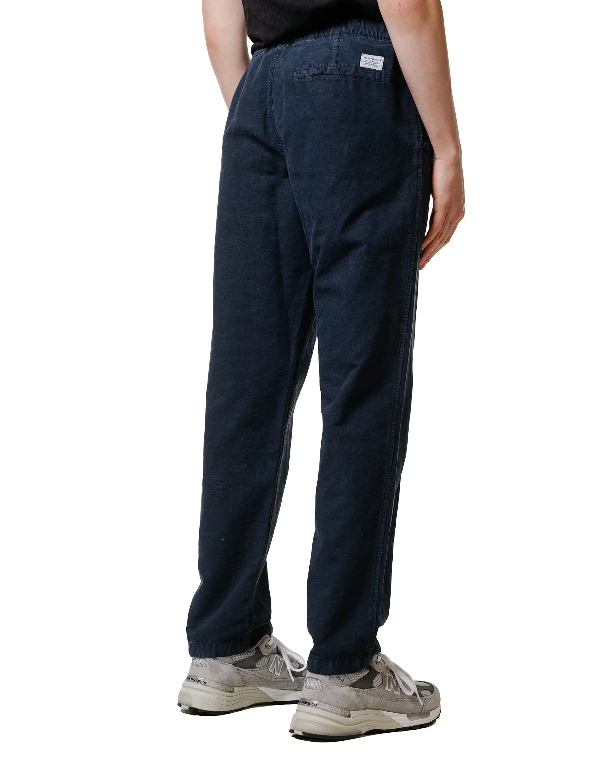 Norse Projects Ezra Relaxed Cotton Linen Trouser Dark Navy sold by Lost & Found product image thumbnail 3