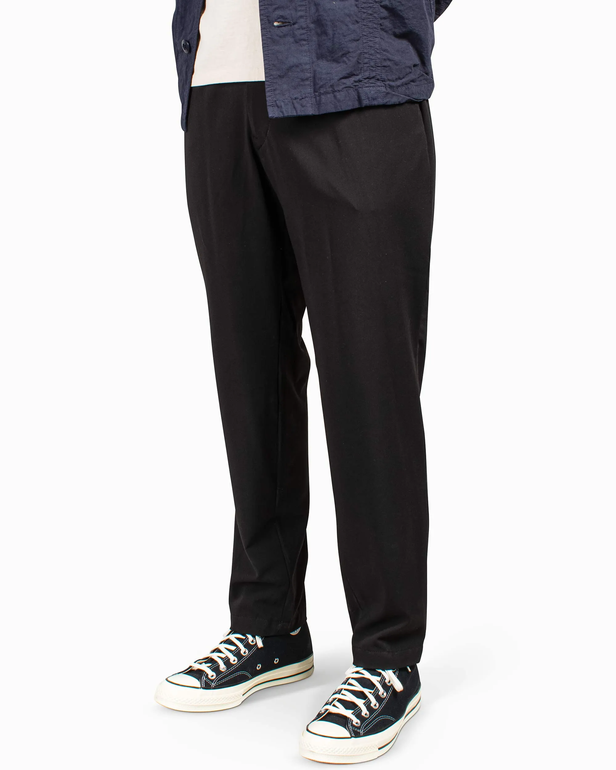 Sage de Cret Tapered Pants Black Polyester/Rayon 2WAY Stretch sold by Lost & Found product image thumbnail 4
