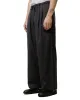 MARKAWARE Triple Pleated Easy Trousers Organic Wool 2/80 Tropical Charcoal sold by Lost & Found