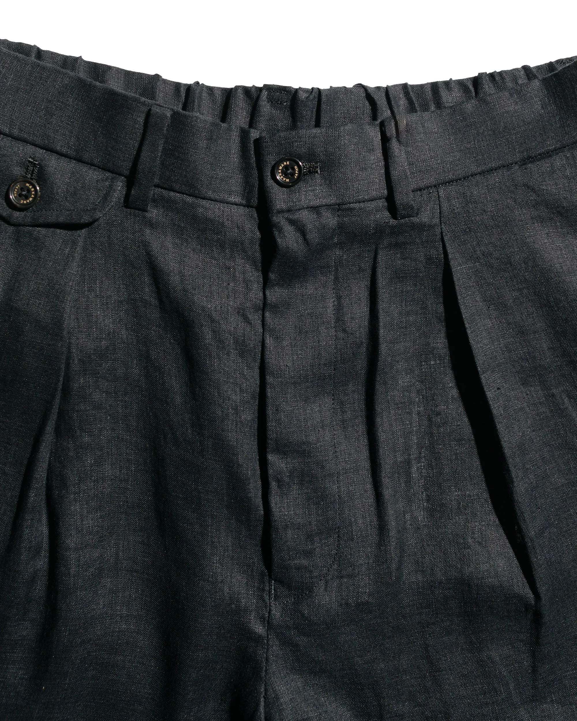 MARKAWARE Classic Fit Shorts Hemp Shirting Black sold by Lost & Found product image thumbnail 5