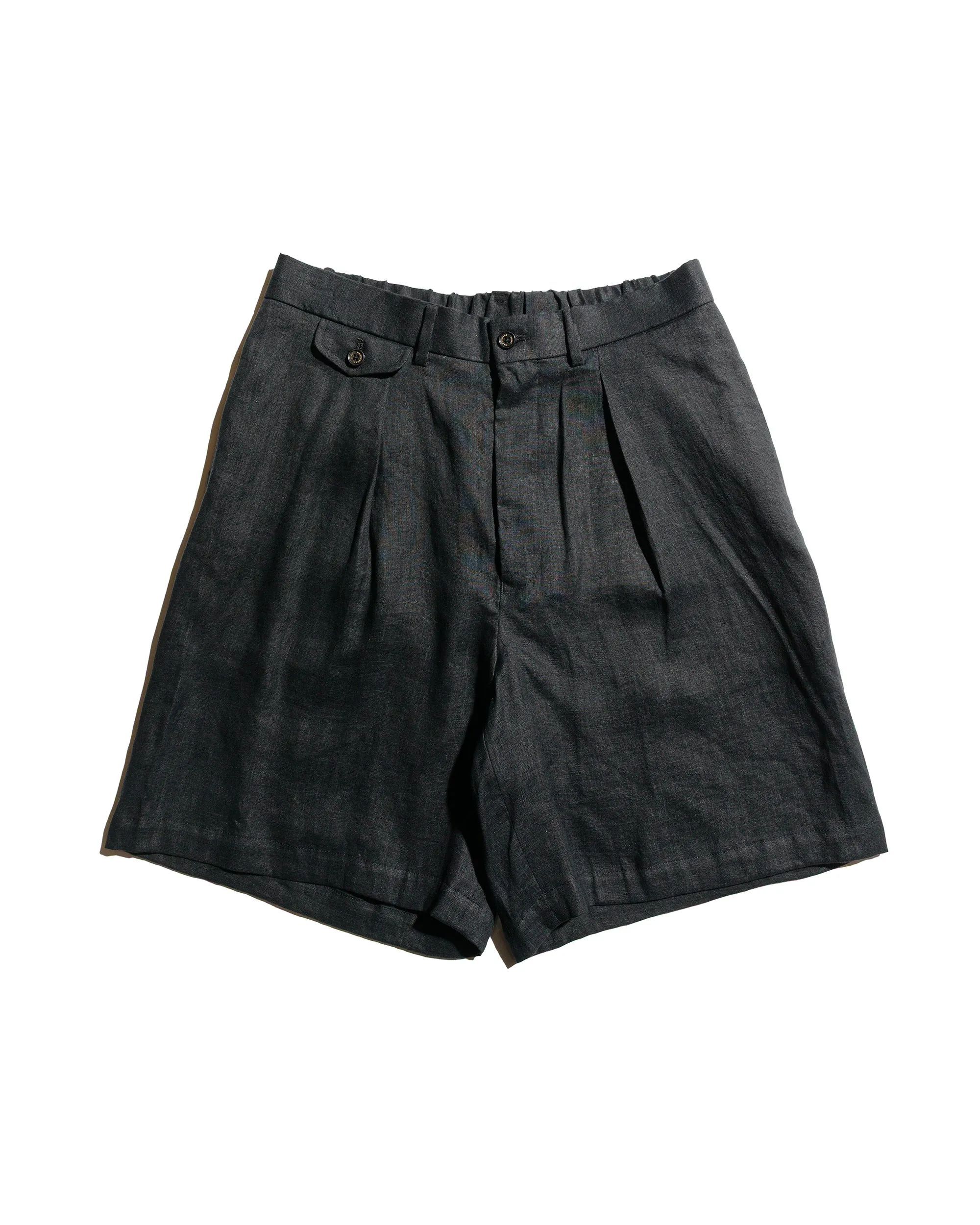 MARKAWARE Classic Fit Shorts Hemp Shirting Black sold by Lost & Found