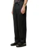 MARKAWARE Classic Fit Two Tuck Easy Trousers Hemp Shirting Black sold by Lost & Found