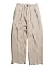 MARKAWARE Classic Fit Two Tuck Easy Trousers Hemp Shirting Taupe sold by Lost & Found