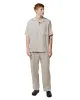 MARKAWARE Classic Fit Two Tuck Easy Trousers Hemp Shirting Taupe sold by Lost & Found
