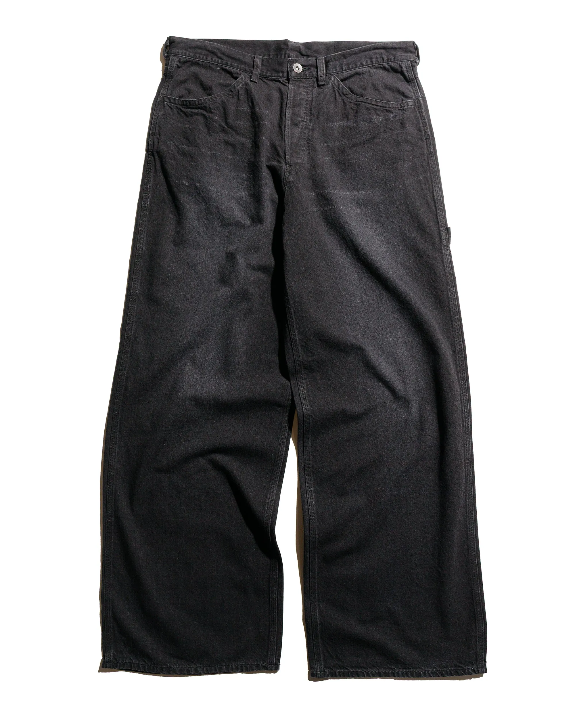 marka Wide Painter Pants Organic Cotton 10oz Denim Black sold by Lost & Found