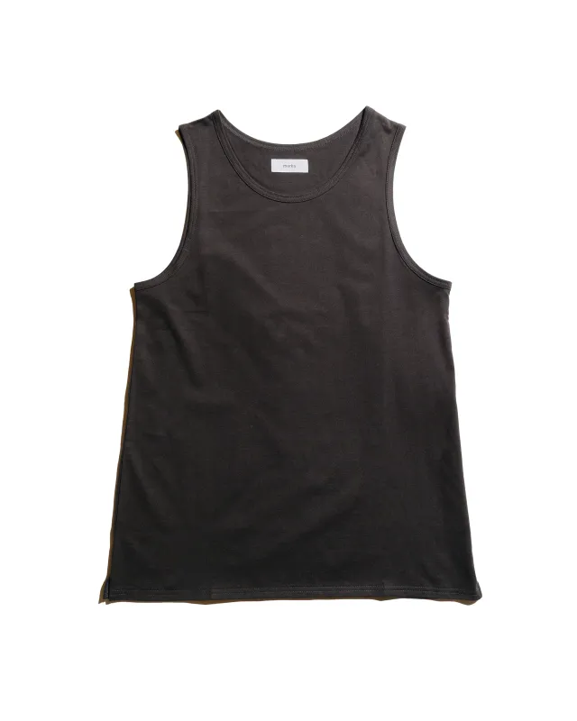marka Tank Top 40/2 Organic Cotton Knit Charcoal sold by Lost & Found