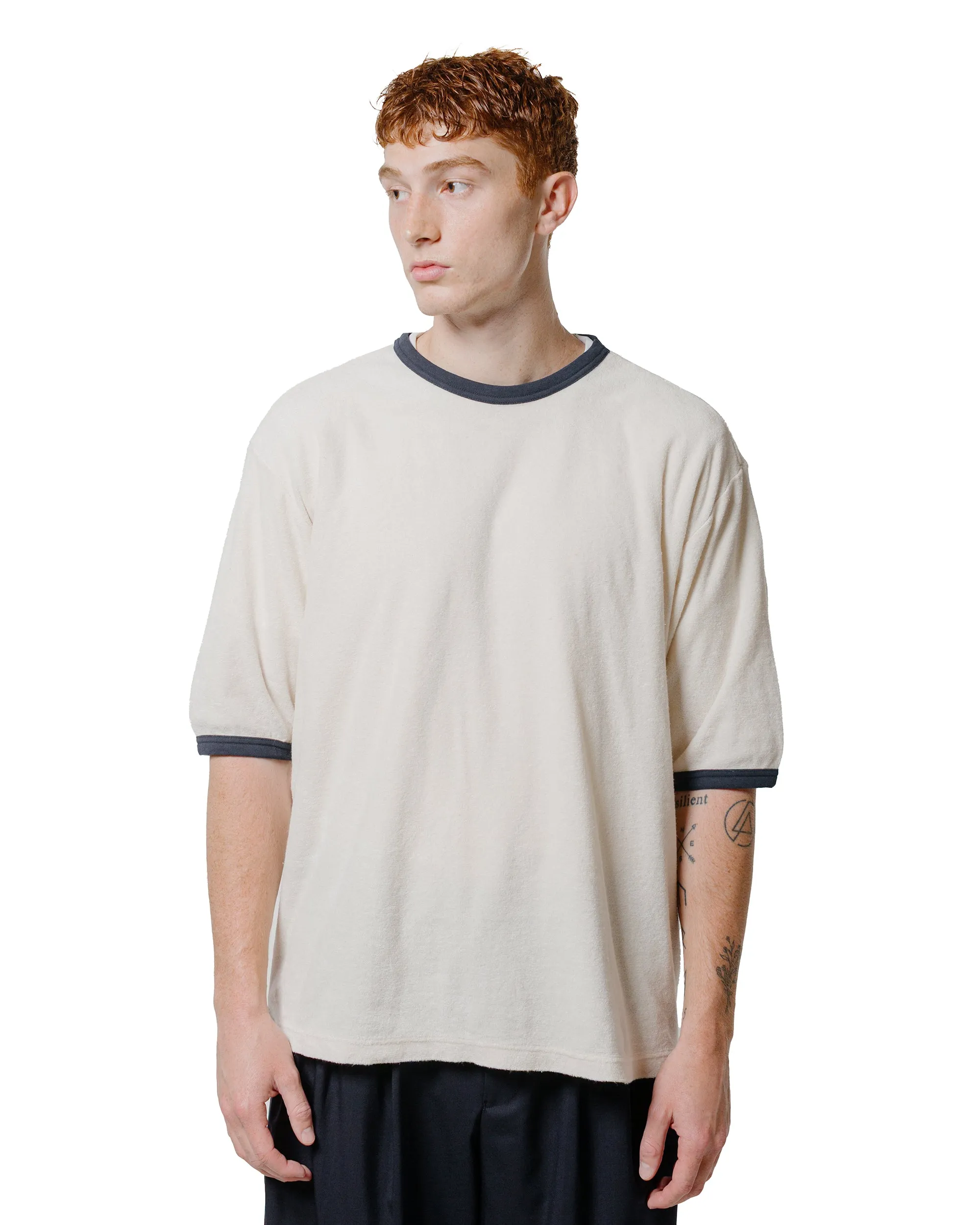 marka Ringer Pile Tee Organic Cotton Pile Ecru sold by Lost & Found product image thumbnail 2
