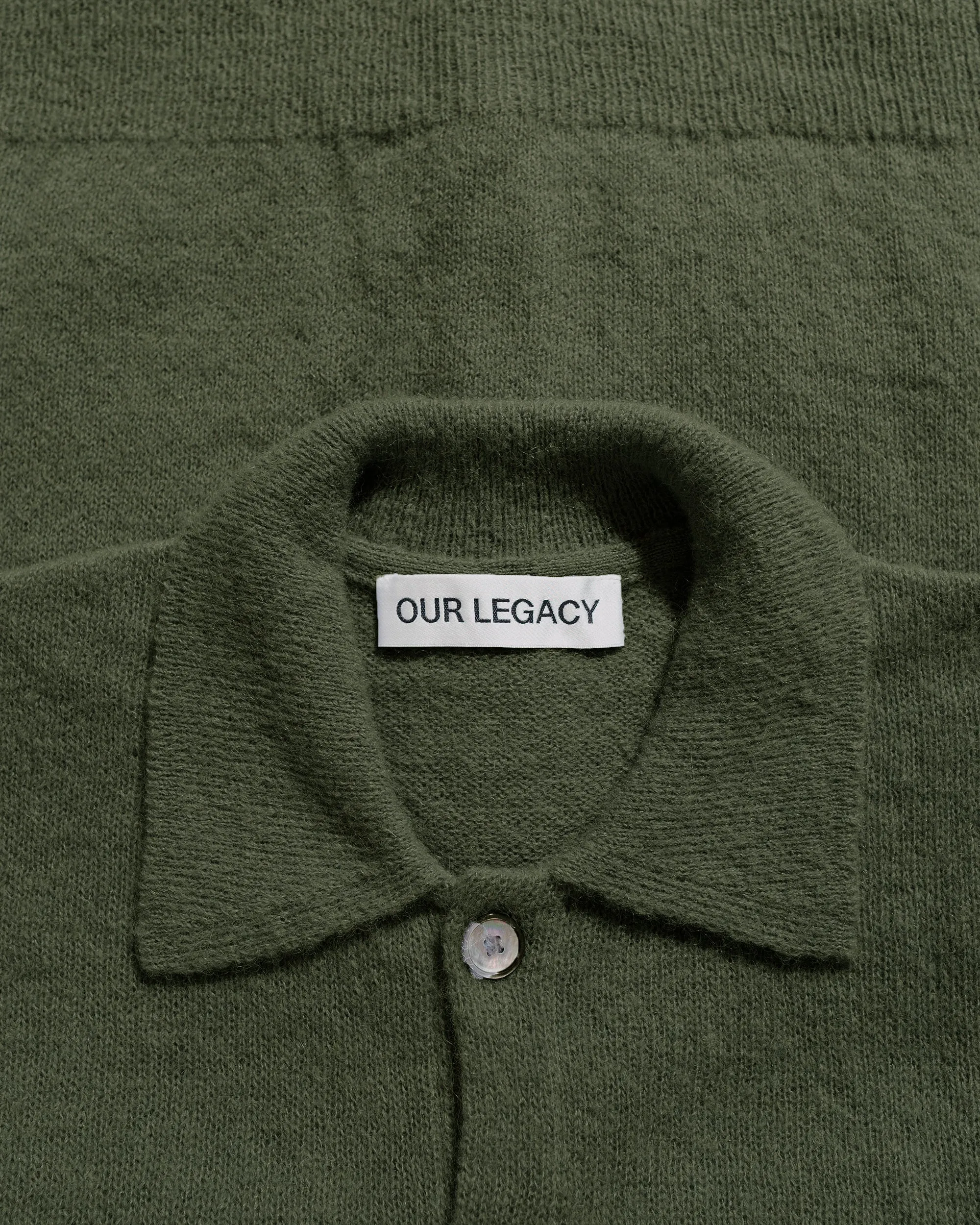 Our Legacy Evening Polo Moss Green Fuzzy Alpaca sold by Lost & Found product image thumbnail 2