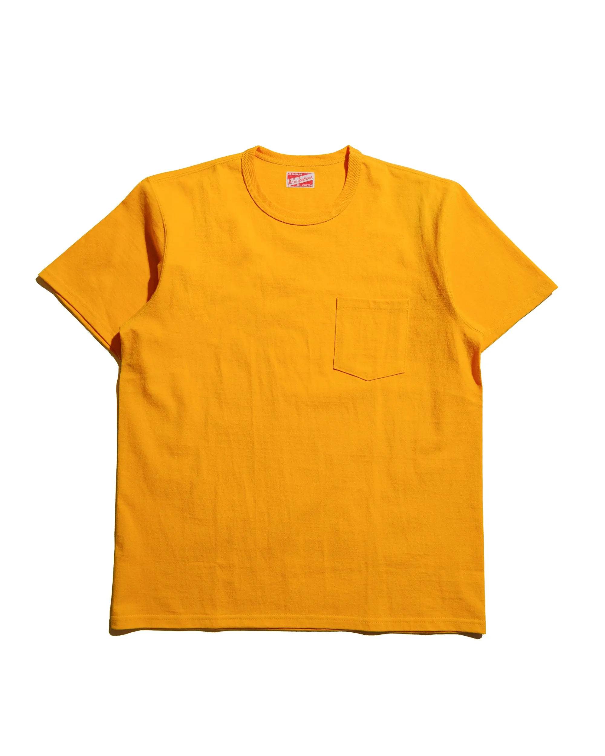 The Real McCoy's MC22006 Pocket Tee Yellow sold by Lost & Found