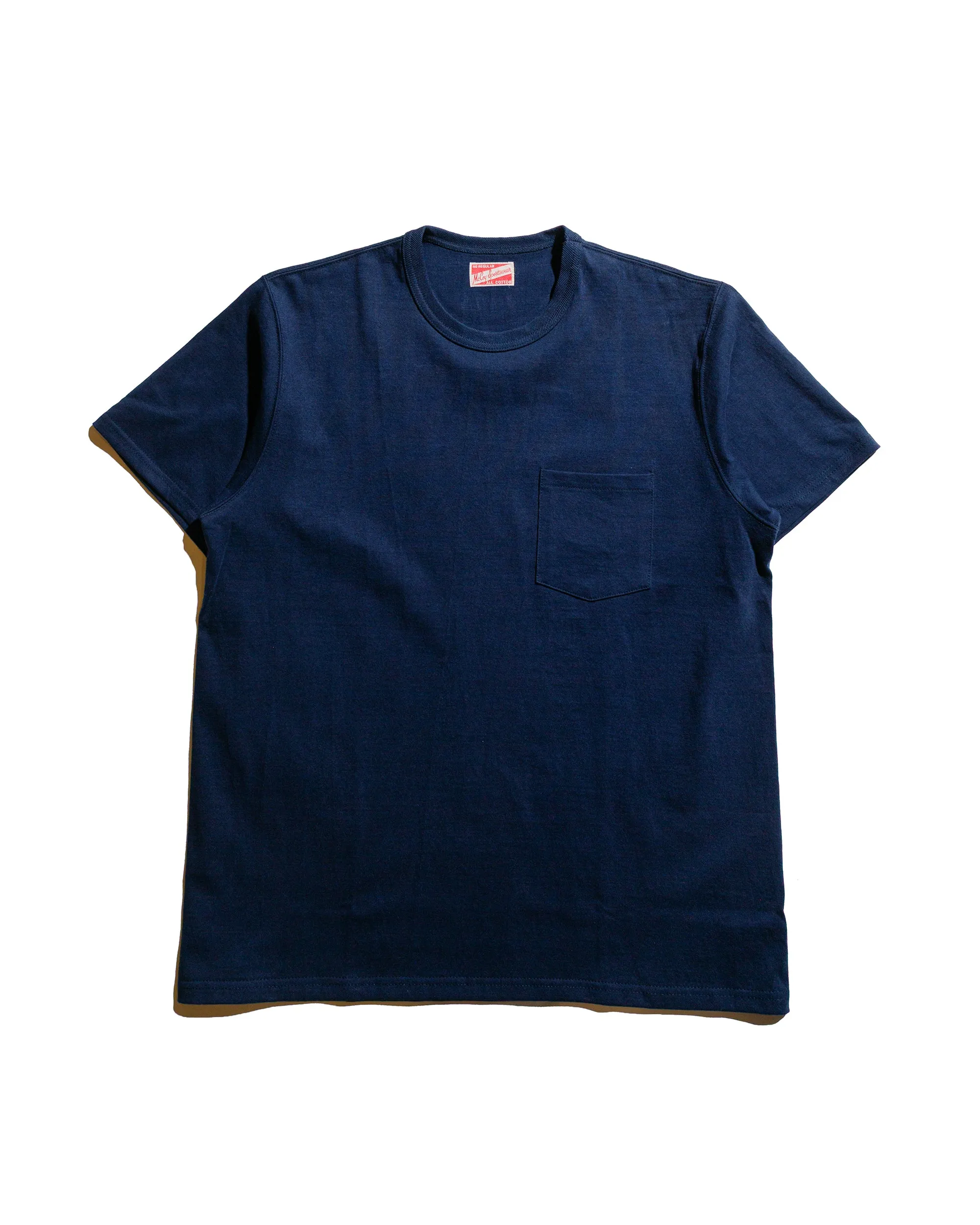 The Real McCoy's MC22006 Pocket Tee Navy sold by Lost & Found