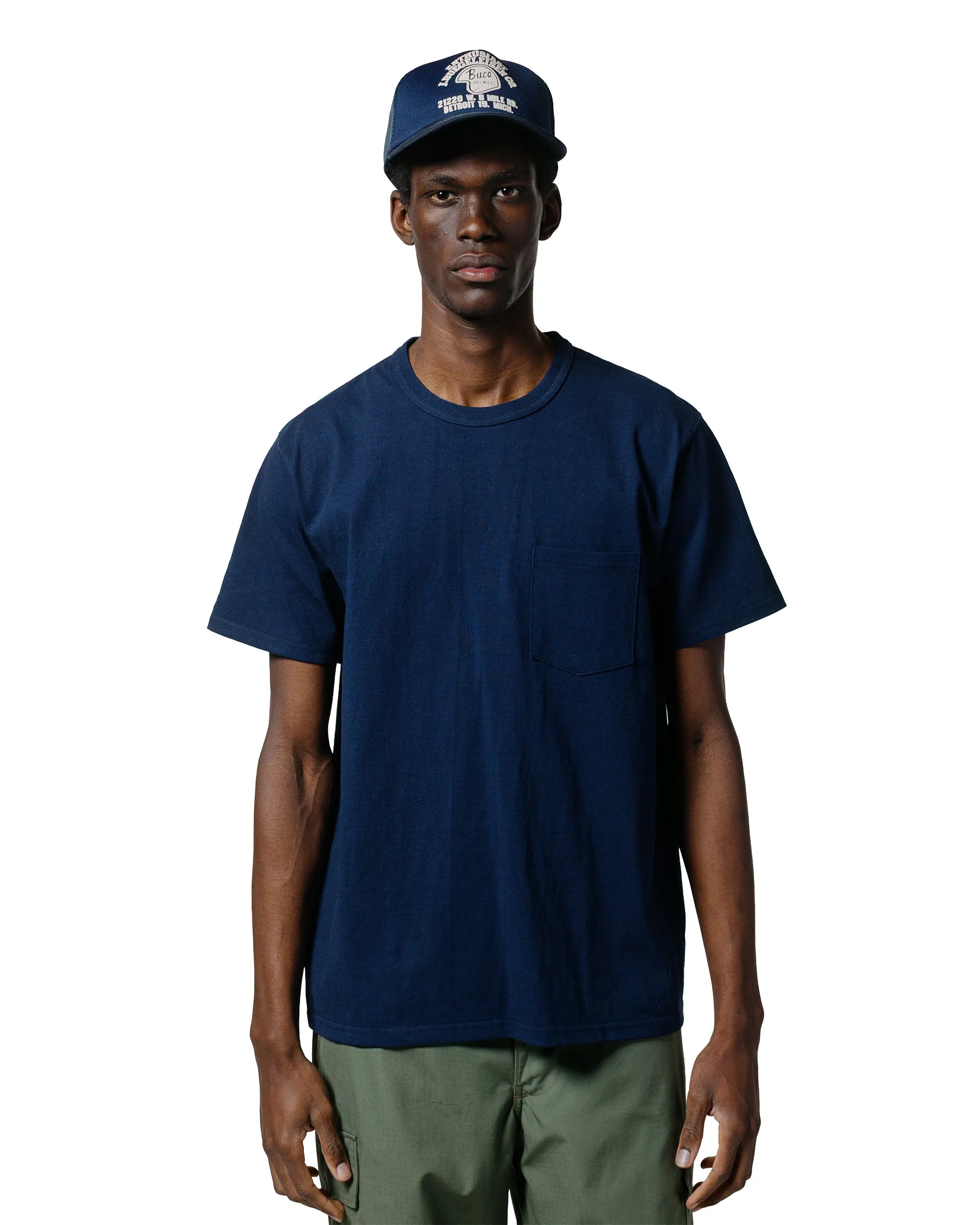 The Real McCoy's MC22006 Pocket Tee Navy sold by Lost & Found product image thumbnail 2