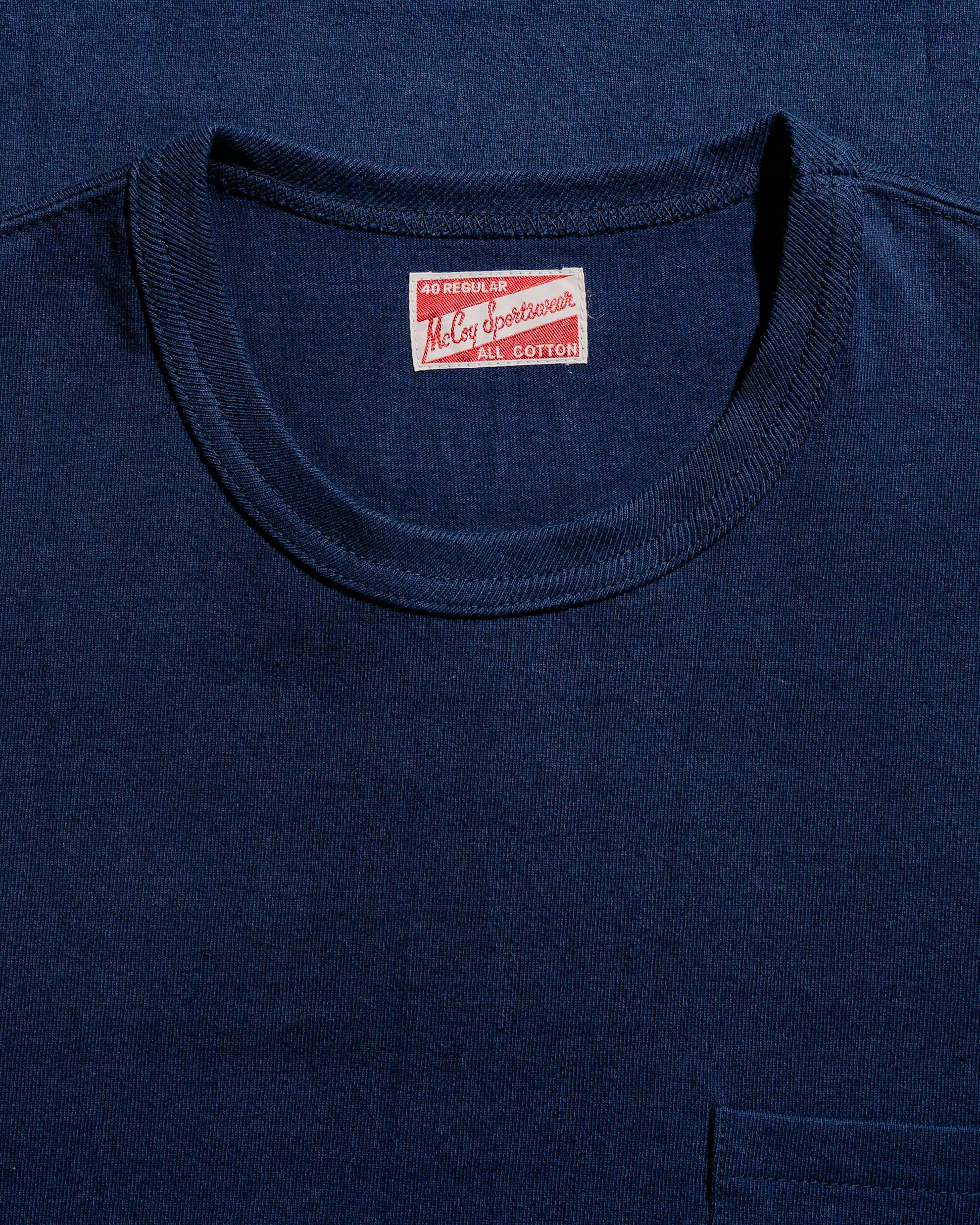 The Real McCoy's MC22006 Pocket Tee Navy sold by Lost & Found product image thumbnail 4