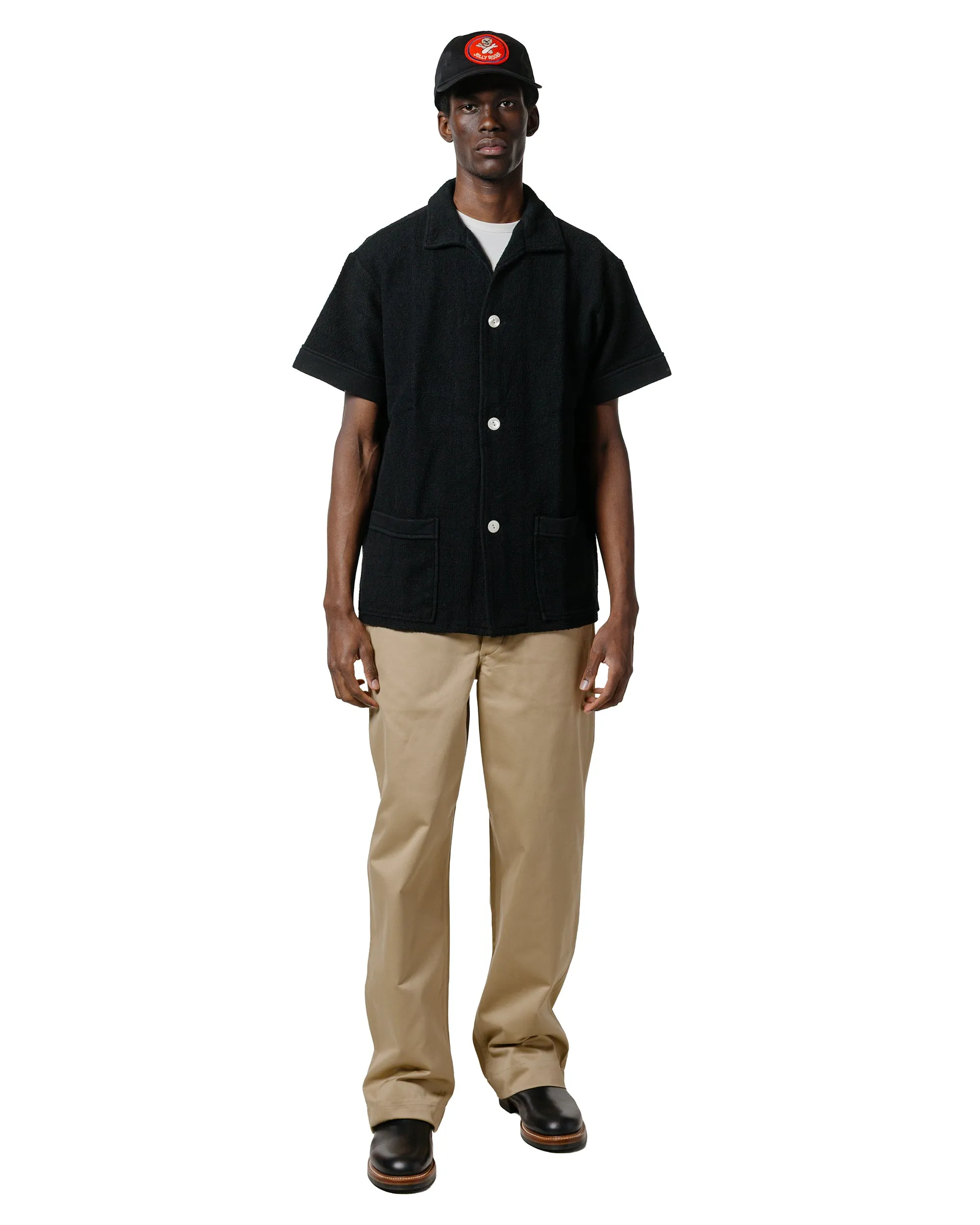 The Real McCoy's MC25001 Cotton Pile Beach Shirt Black sold by Lost & Found product image thumbnail 4