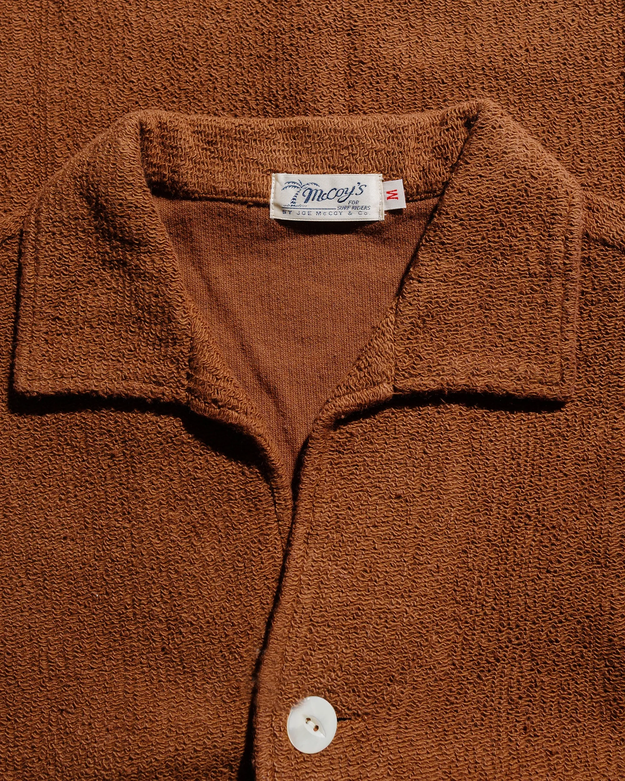The Real McCoy's MC25001 Cotton Pile Beach Shirt Brown sold by Lost & Found product image thumbnail 2
