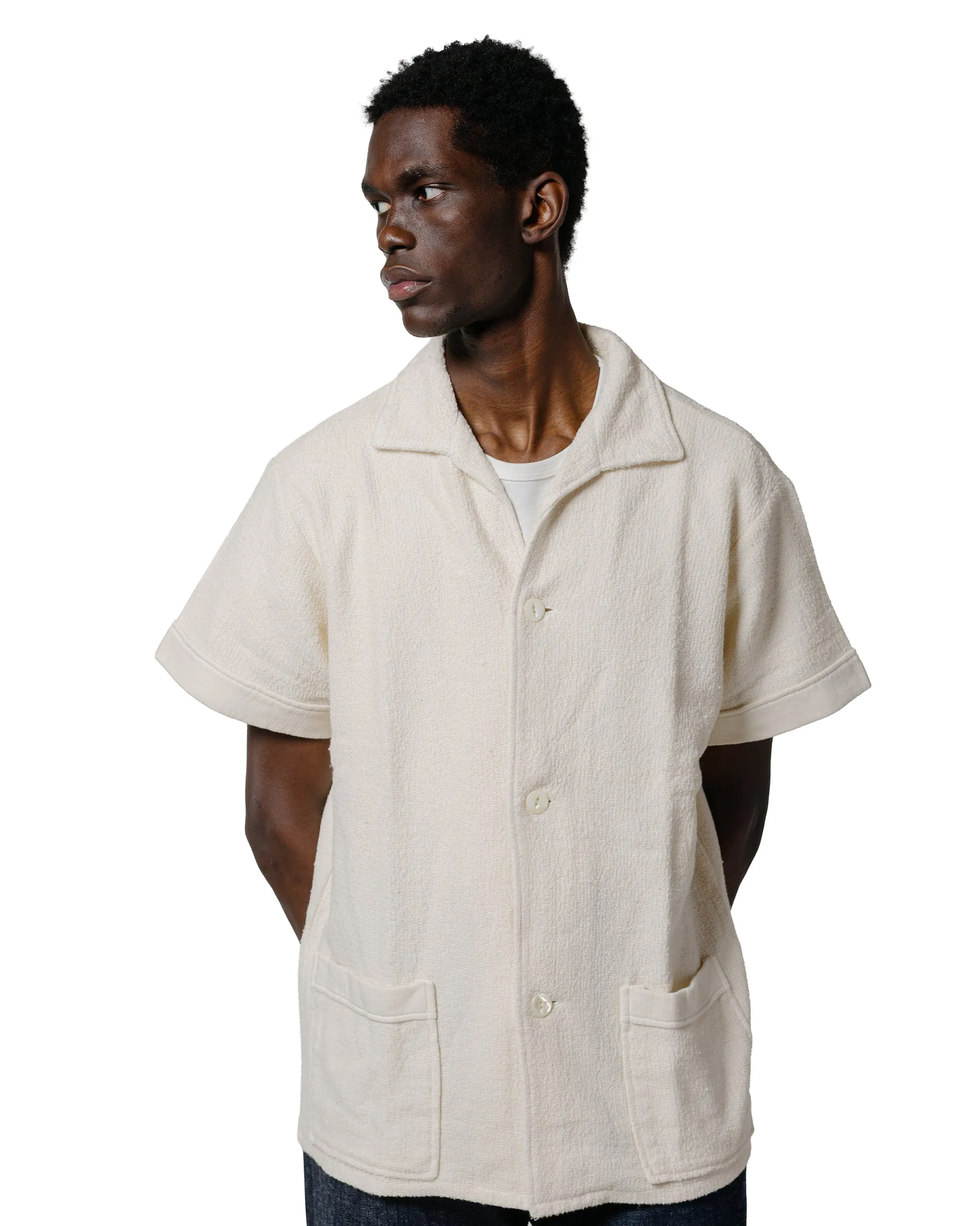 The Real McCoy's MC25001 Cotton Pile Beach Shirt Milk sold by Lost & Found product image thumbnail 2