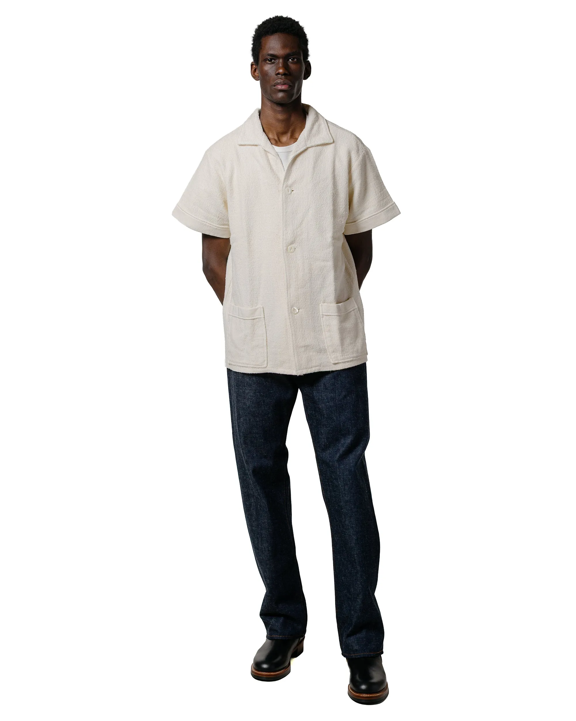 The Real McCoy's MC25001 Cotton Pile Beach Shirt Milk sold by Lost & Found product image thumbnail 4