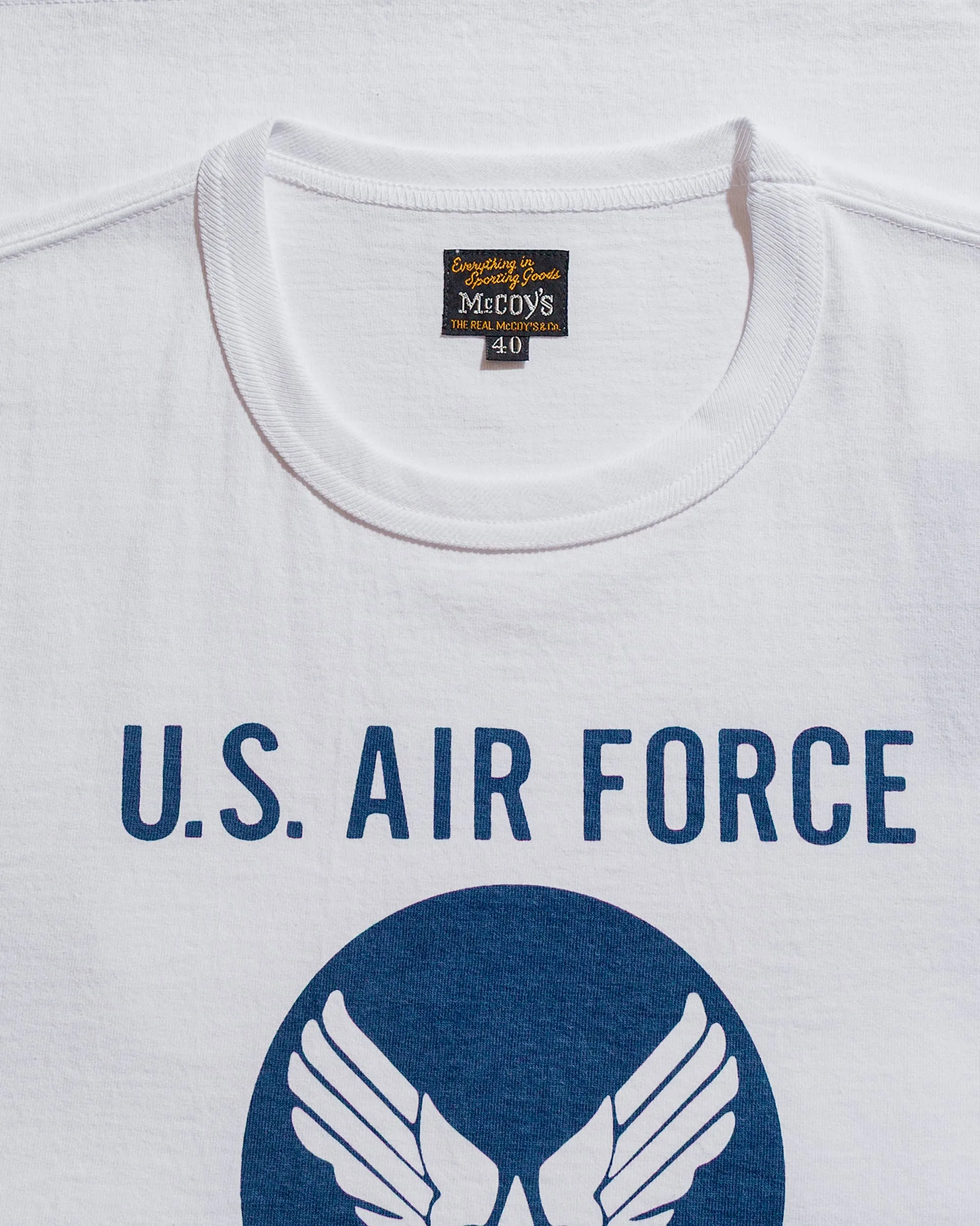 The Real McCoy's MC25007 Military Tee / F.E. Warren Base White sold by Lost & Found product image thumbnail 4