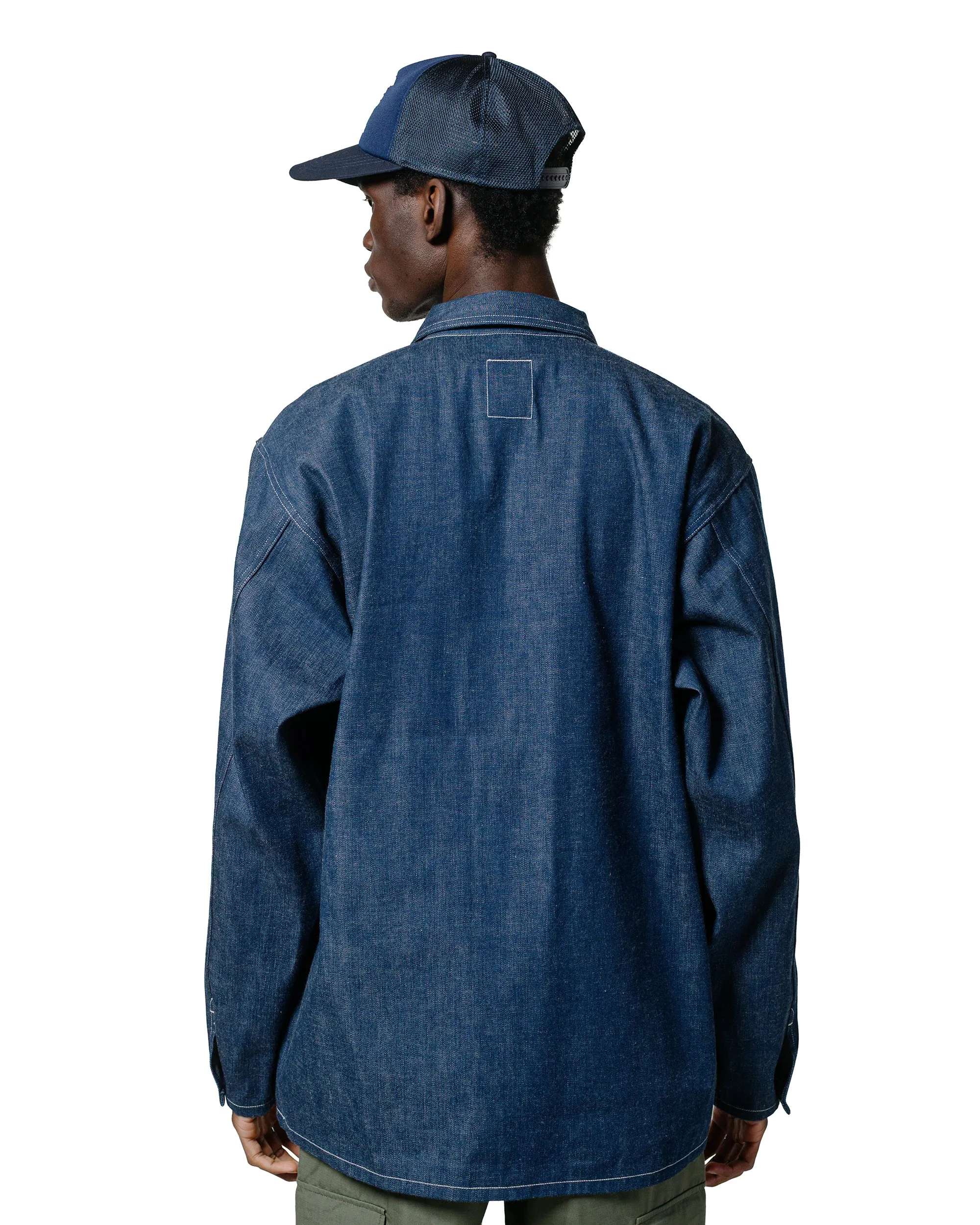 The Real McCoy's MJ25005 Jumper, Working, Denim, Blue Indigo sold by Lost & Found product image thumbnail 3