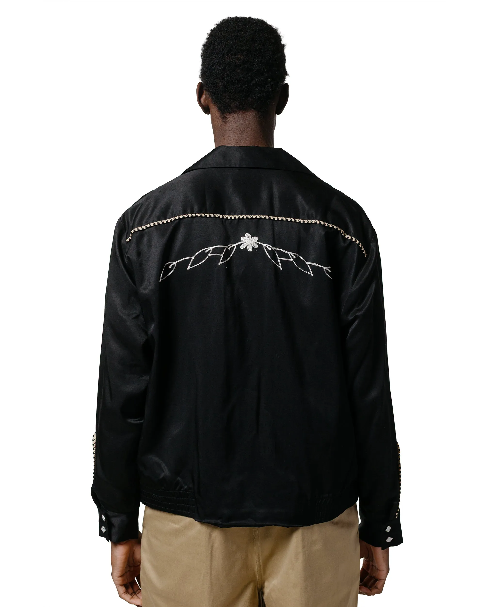 The Real McCoy's MJ25009 Embroidered Rayon Western Jacket Black sold by Lost & Found product image thumbnail 3