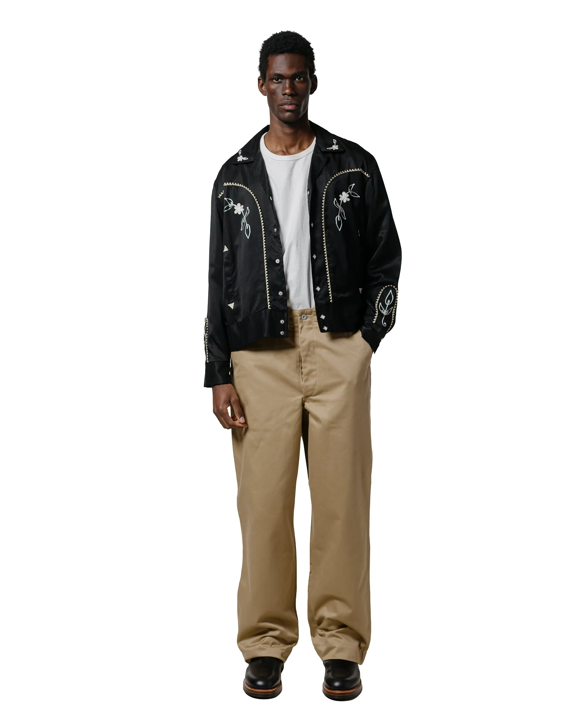 The Real McCoy's MJ25009 Embroidered Rayon Western Jacket Black sold by Lost & Found product image thumbnail 4