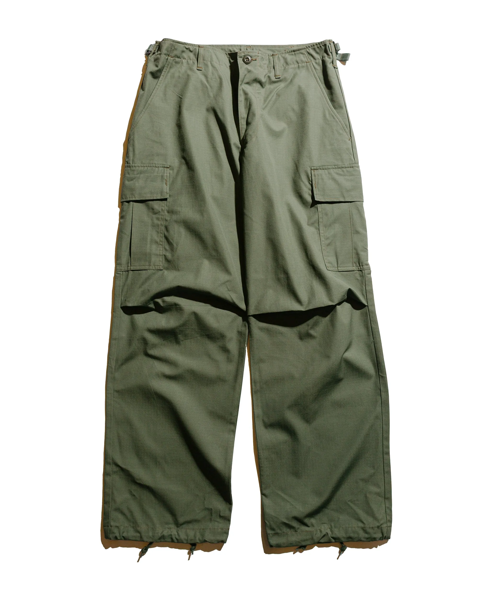 The Real McCoy's MP25001 Trouser, Man's, Cotton Rip-Stop Poplin Olive sold by Lost & Found