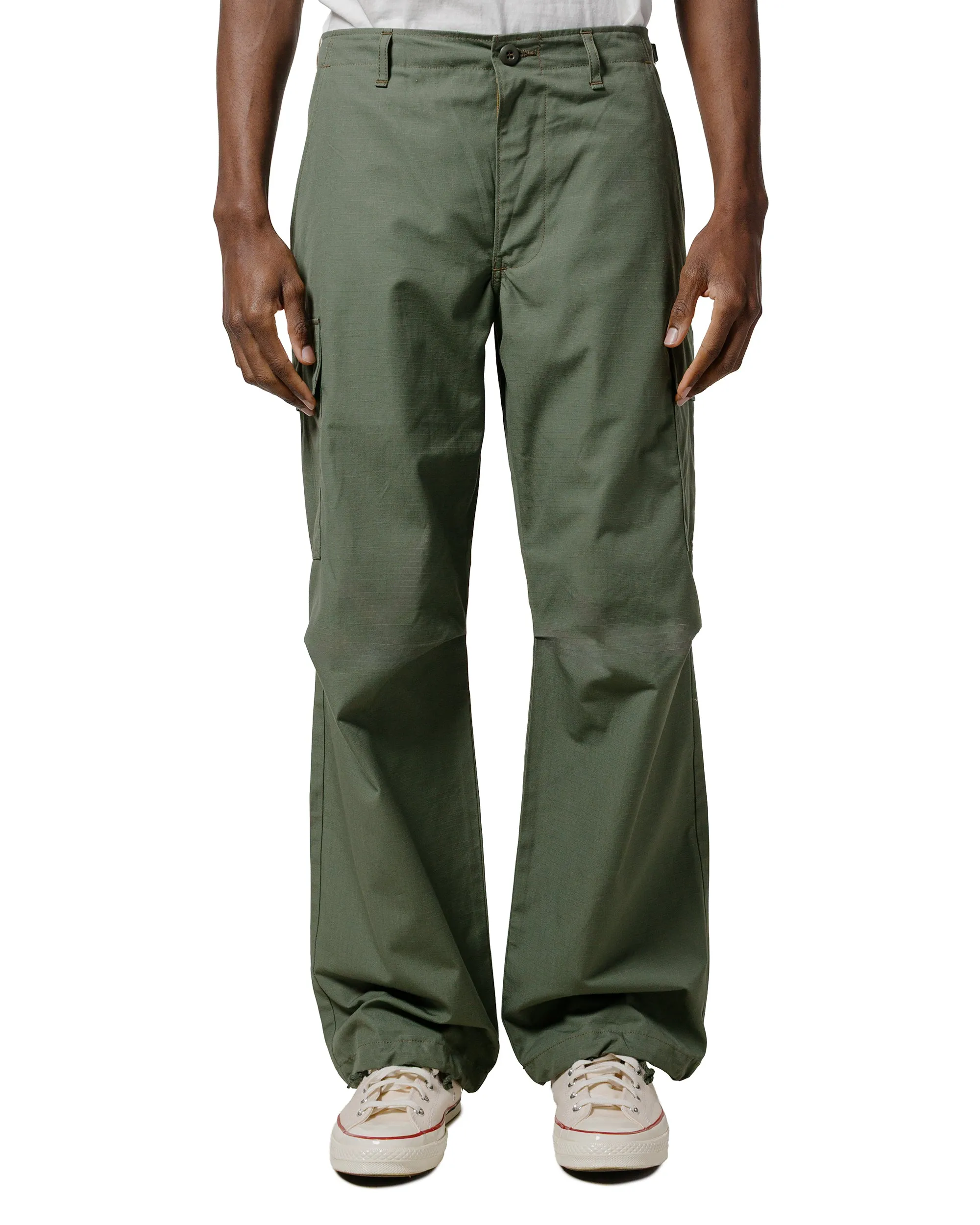 The Real McCoy's MP25001 Trouser, Man's, Cotton Rip-Stop Poplin Olive sold by Lost & Found product image thumbnail 2