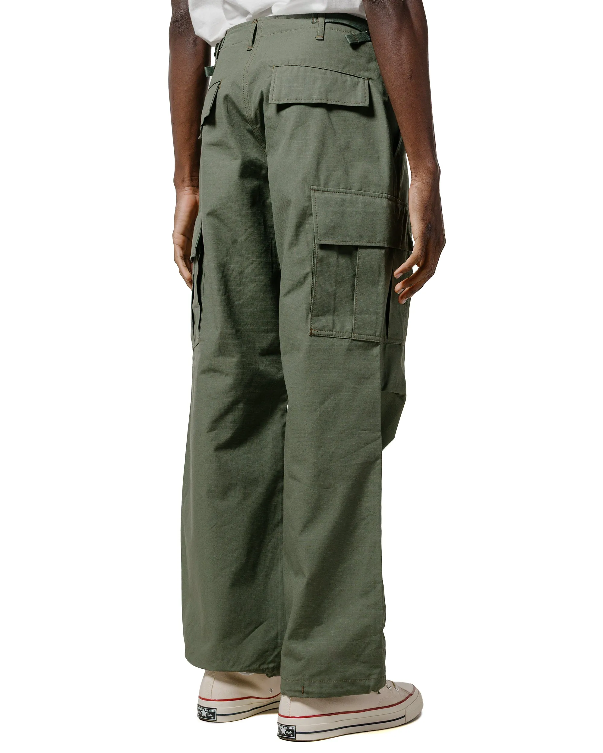 The Real McCoy's MP25001 Trouser, Man's, Cotton Rip-Stop Poplin Olive sold by Lost & Found product image thumbnail 3