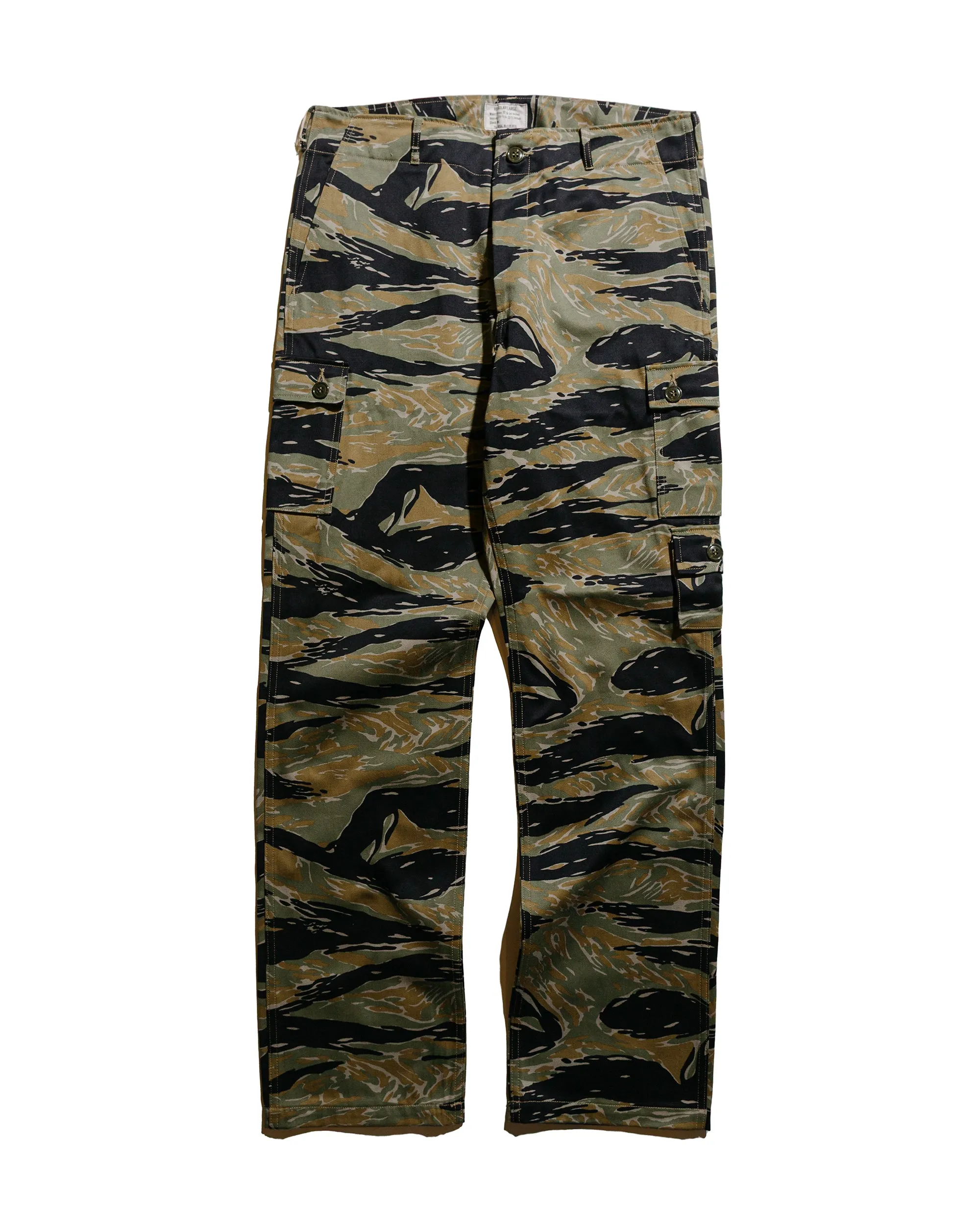 The Real McCoy's MP25003 Tiger Camouflage Trousers / Tadpole Green sold by Lost & Found