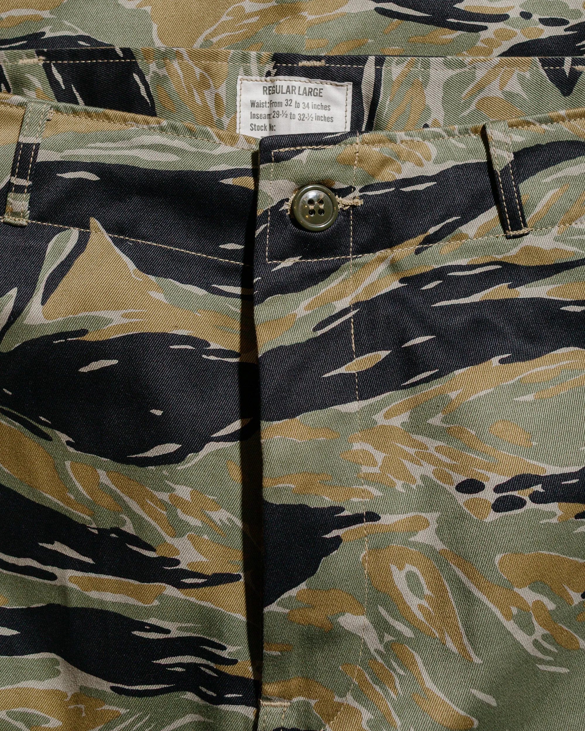 The Real McCoy's MP25003 Tiger Camouflage Trousers / Tadpole Green sold by Lost & Found product image thumbnail 5